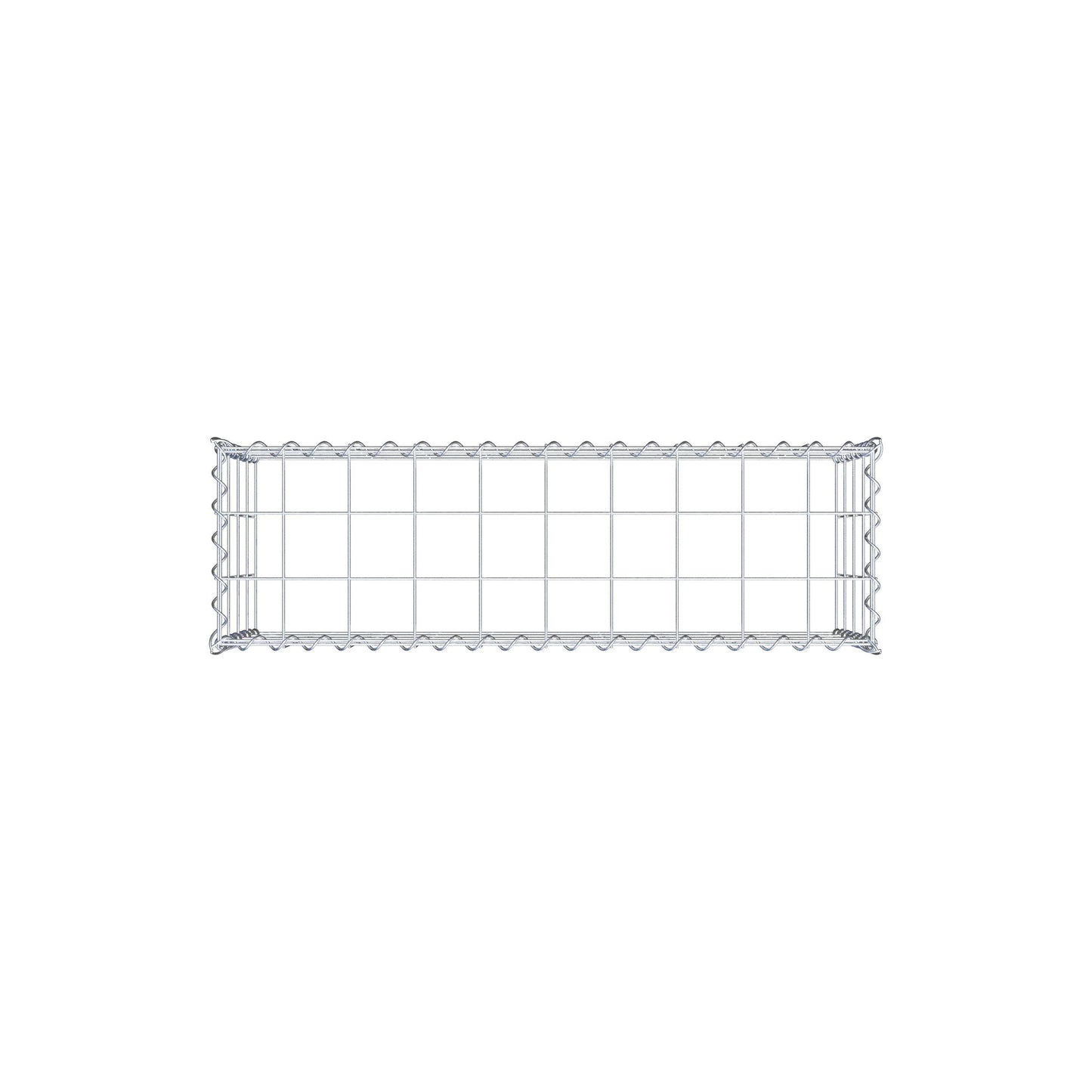 Gabião Tipo 3 100 cm x 40 cm x 30 cm (C x A x P), malhagem 10 cm x 10 cm, espiral