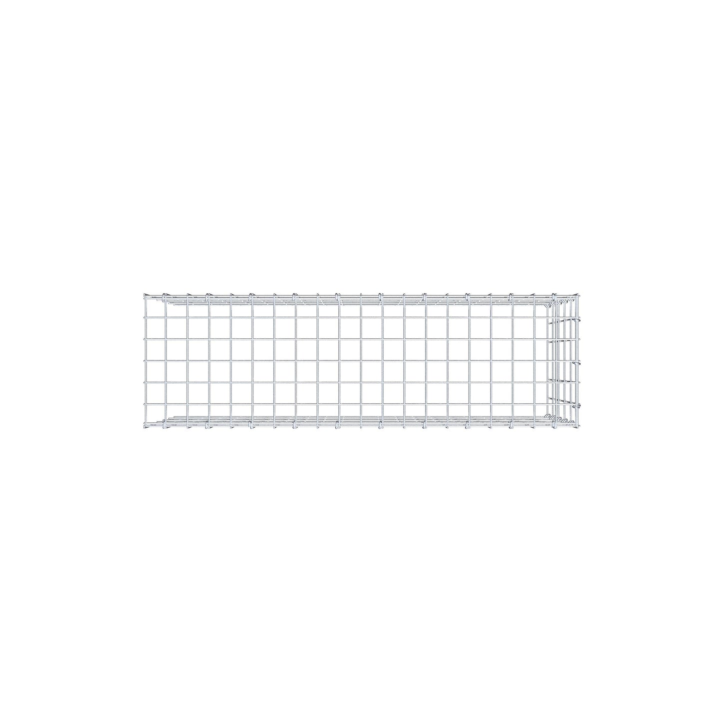 Gavión complementario de tipo 4 100 cm x 50 cm x 30 cm (largo x alto x fondo), malla 5 cm x 10 cm, anillo en C