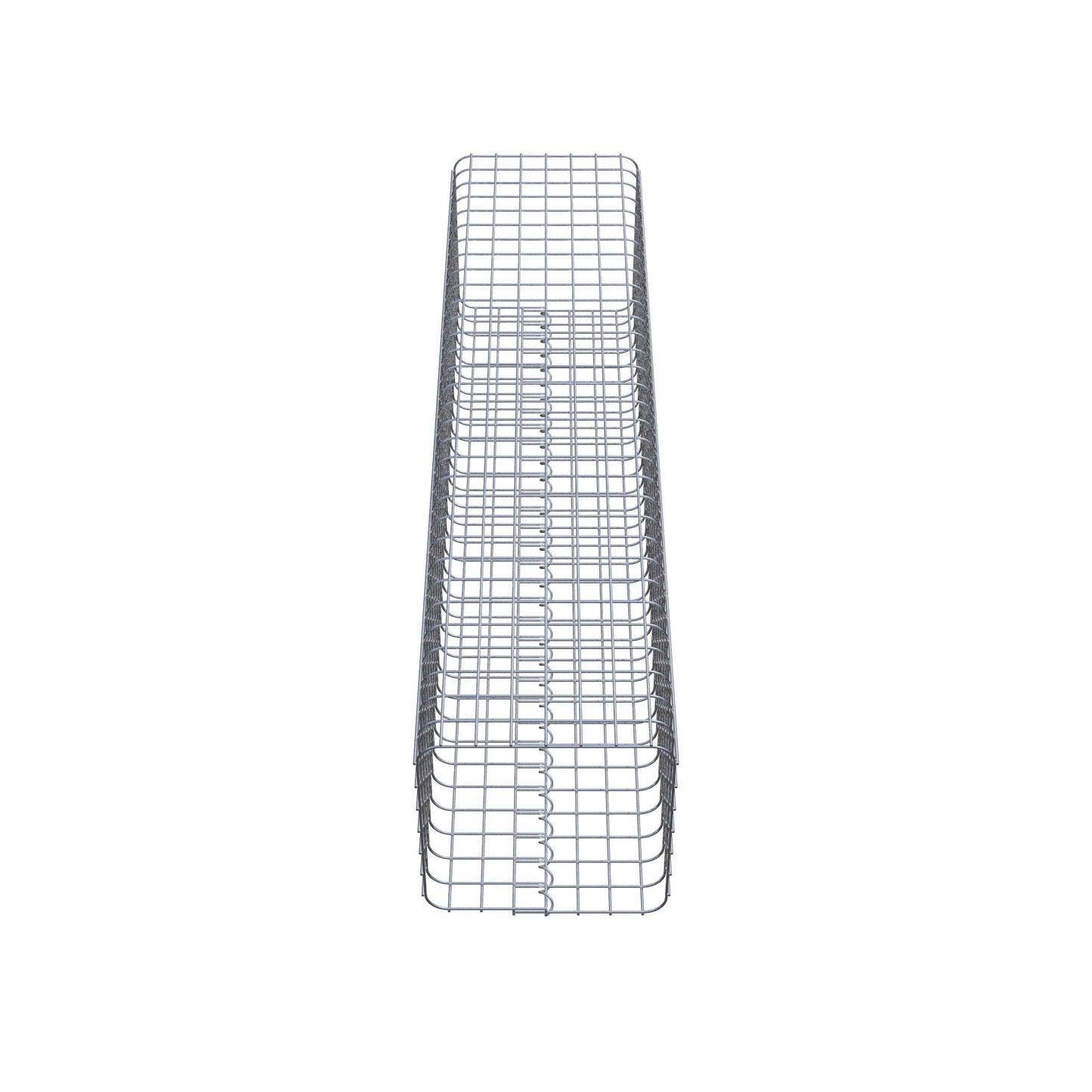 Gabionsøjle firkantet 37 cm x 37 cm, 160 cm højde, MW 5 cm x 5 cm