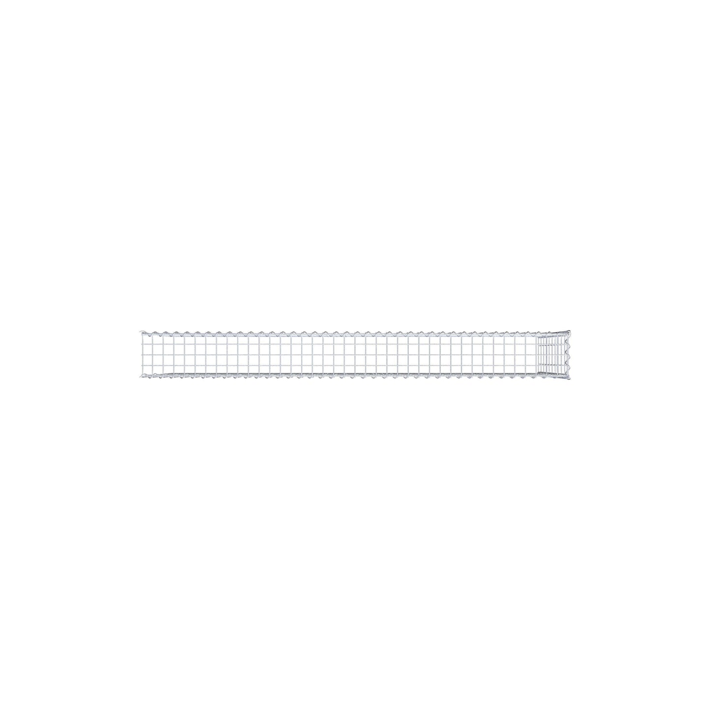 Gabião tipo 4 200 cm x 100 cm x 20 cm (C x A x P), malhagem 5 cm x 10 cm, espiral