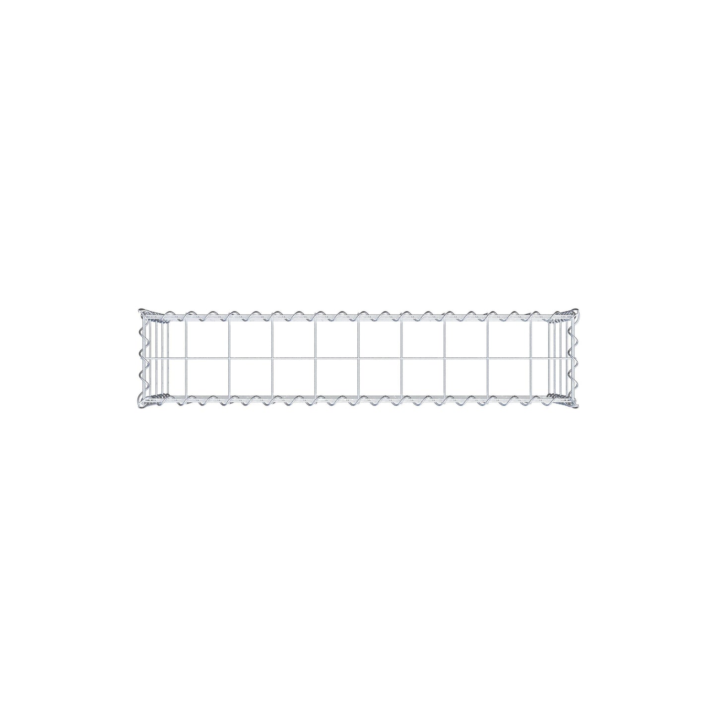 Anbaugabione Typ 3 100 cm x 40 cm x 20 cm (L x H x T), Maschenweite 10 cm x 10 cm, Spirale