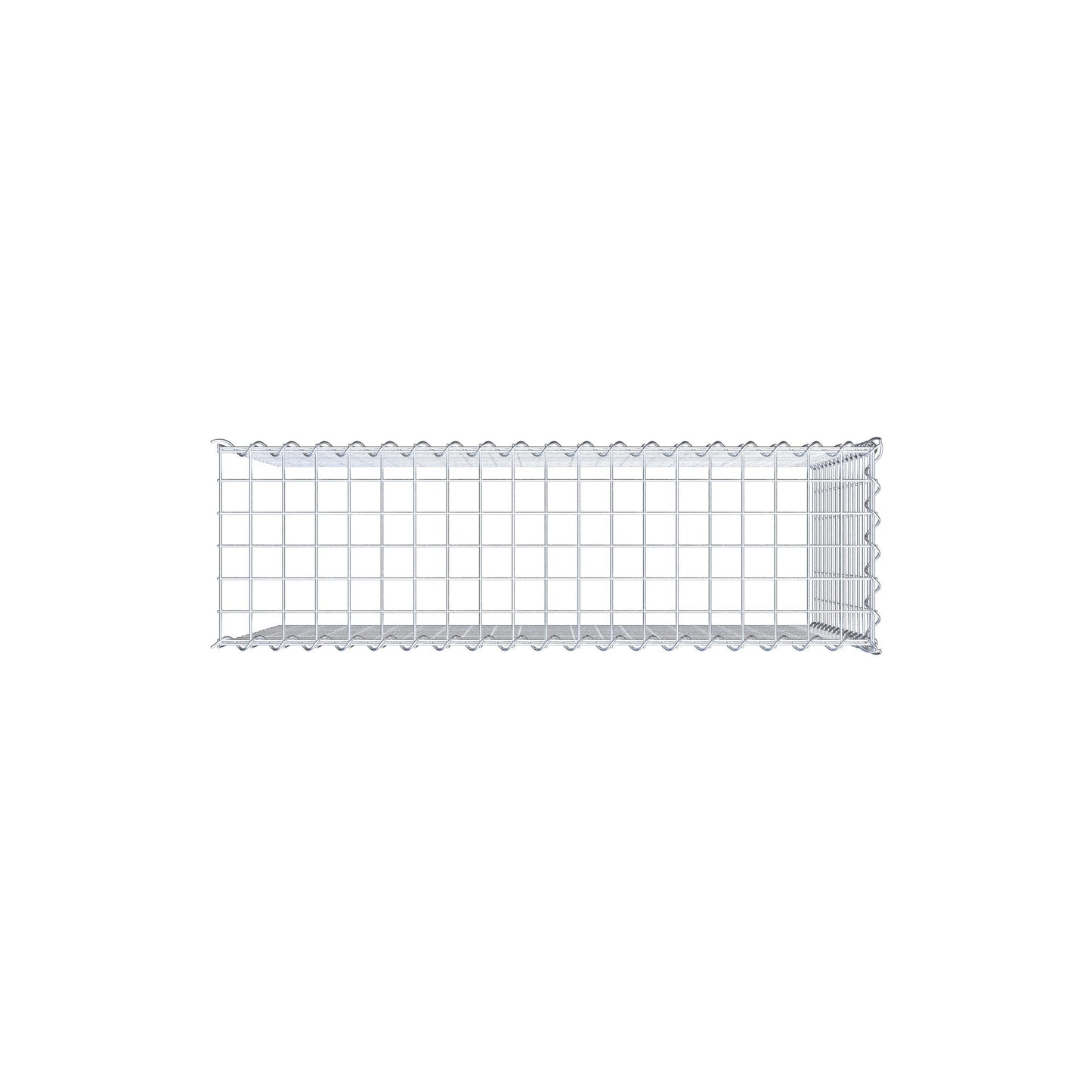 Gabion rapporté type 4 100 cm x 70 cm x 30 cm (L x H x P), mailles 5 cm x 5 cm, spirale