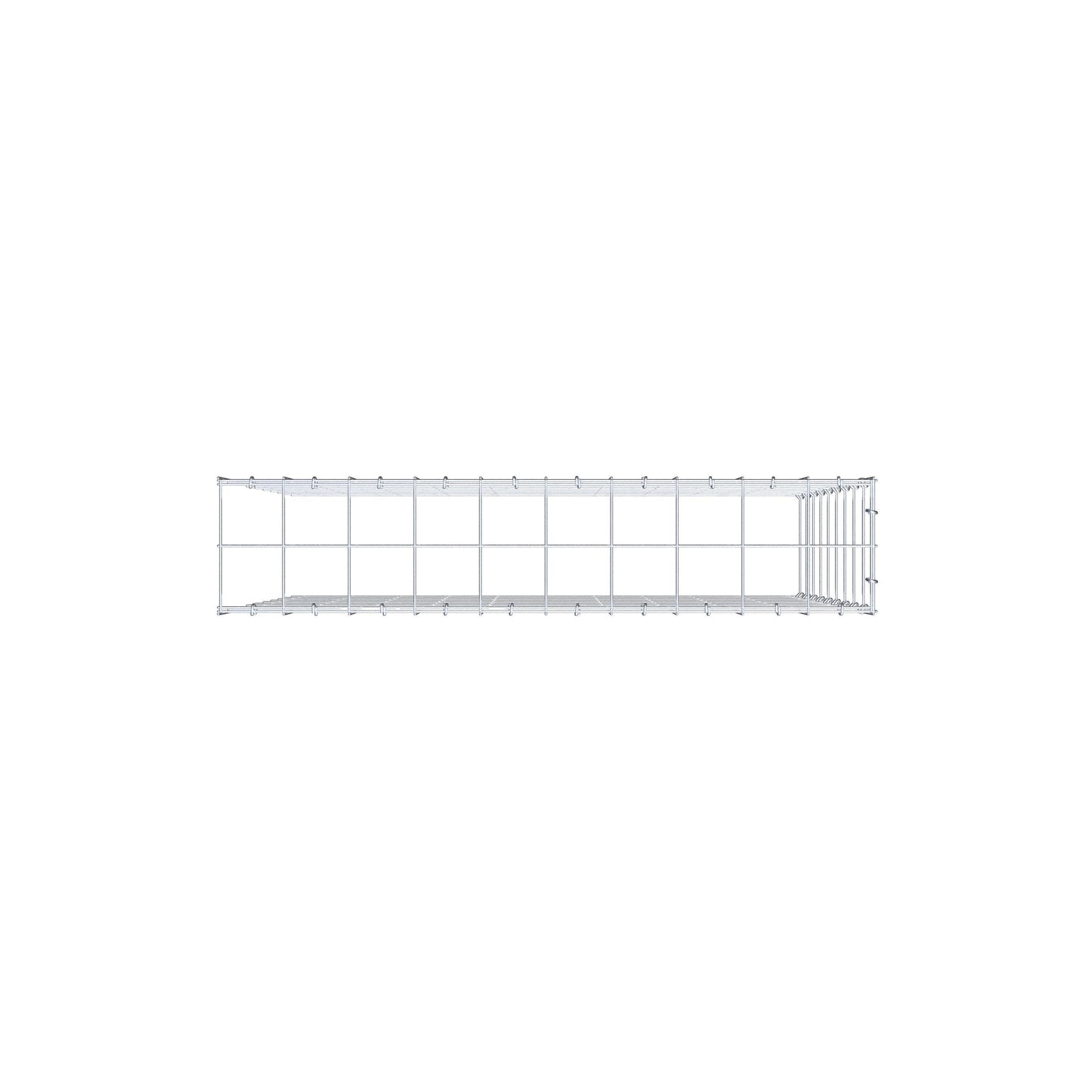 Gabião Tipo 4 100 cm x 90 cm x 20 cm (C x A x P), malhagem 10 cm x 10 cm, anel C