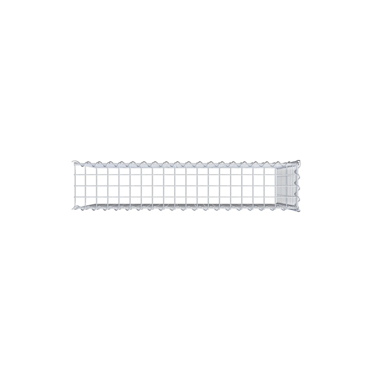Add-on schanskorf type 4 100 cm x 70 cm x 20 cm (L x H x D), maaswijdte 5 cm x 5 cm, spiraalvormig