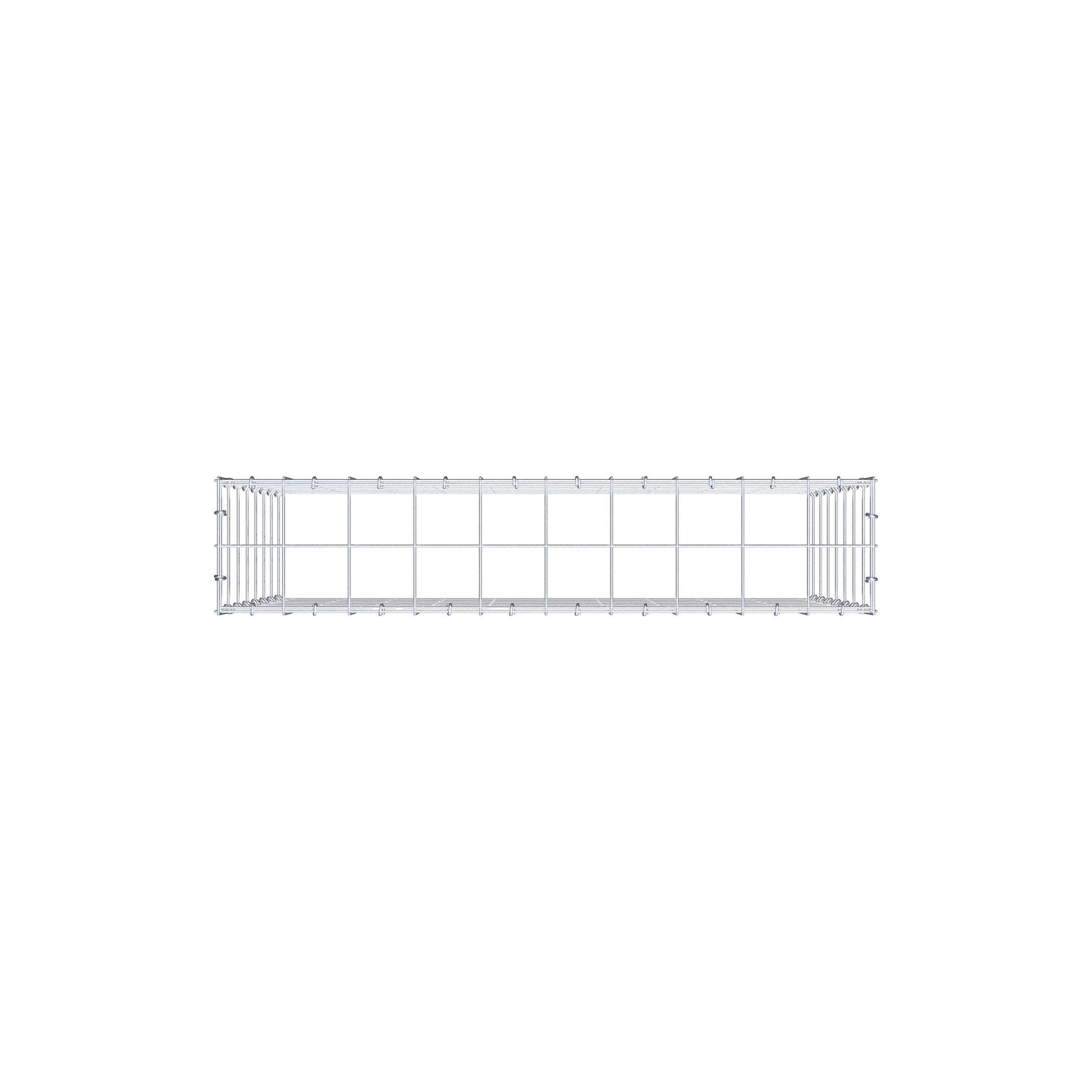 Anbaugabione Typ 3 100 cm x 70 cm x 20 cm (L x H x T), Maschenweite 10 cm x 10 cm, C-Ring