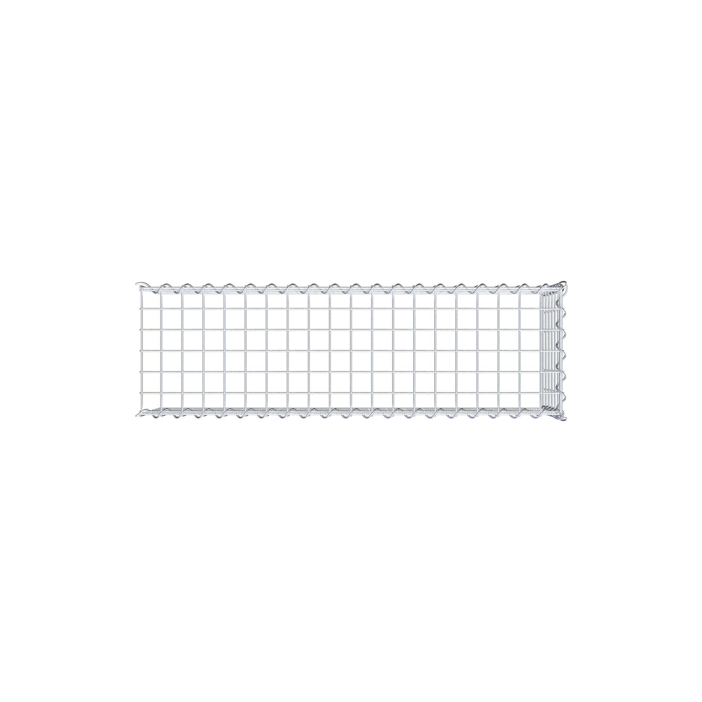 Gabbione aggiuntivo tipo 4 100 cm x 30 cm x 30 cm (L x H x P), dimensione maglia 5 cm x 5 cm, a spirale