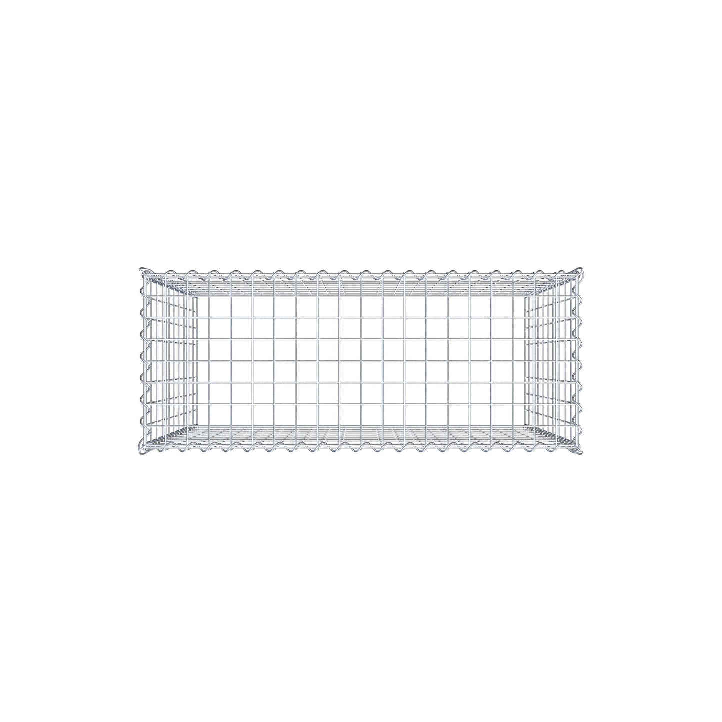 Anbaugabione Typ 3 100 cm x 100 cm x 40 cm (L x H x T), Maschenweite 5 cm x 10 cm, Spirale
