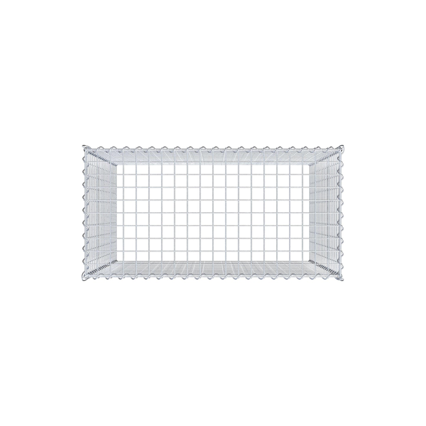 Grown-on gabion type 3 100 cm x 100 cm x 50 cm (L x H x D), mesh size 5 cm x 5 cm, spiral