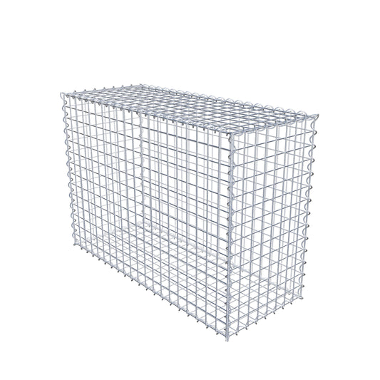 Gabião 100 cm x 70 cm x 40 cm (C x A x P), malhagem 5 cm x 5 cm, espiral