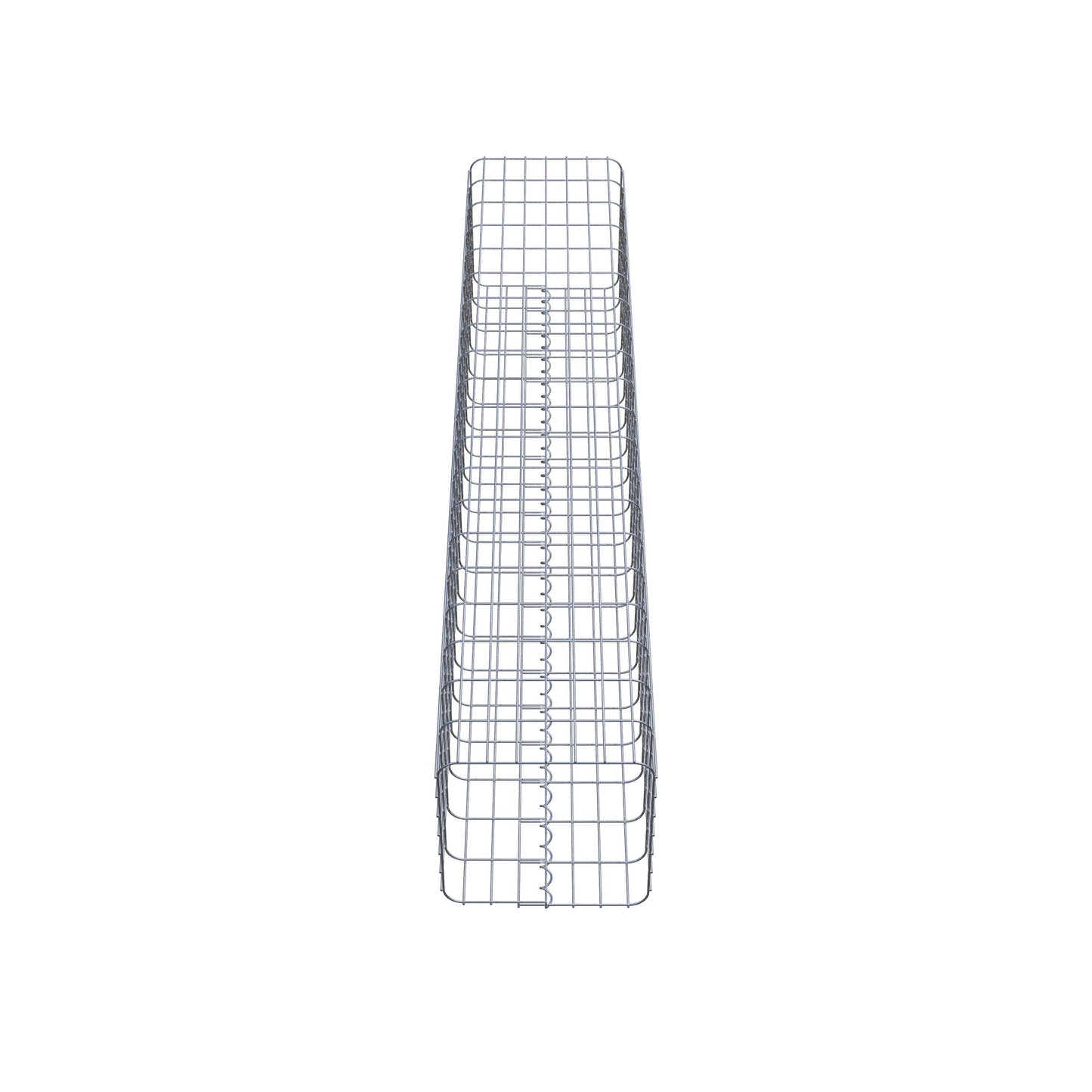 Schanskorf kolom hoekig 37 cm x 37 cm, 200 cm hoog, MW 5 cm x 10 cm