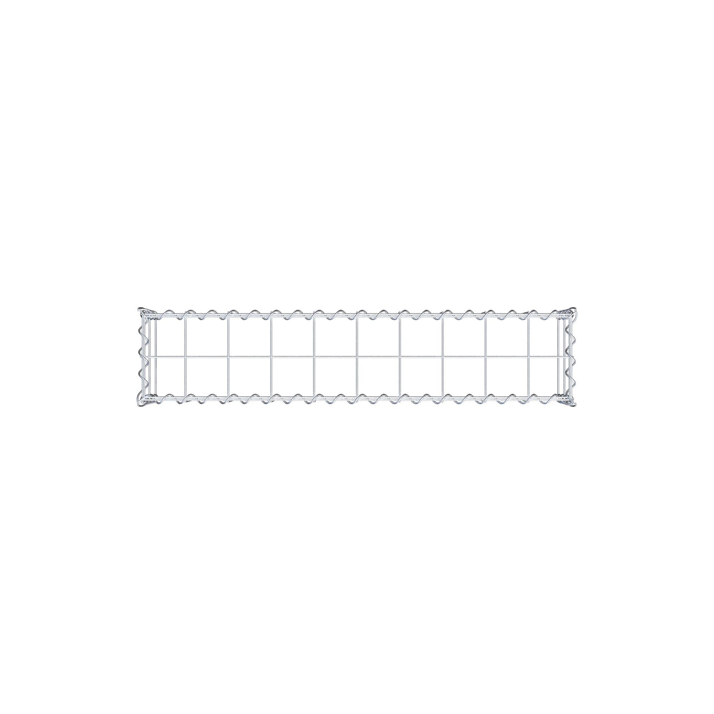 Grown-on gabion type 3 100 cm x 20 cm x 20 cm (L x H x D), mesh size 10 cm x 10 cm, spiral