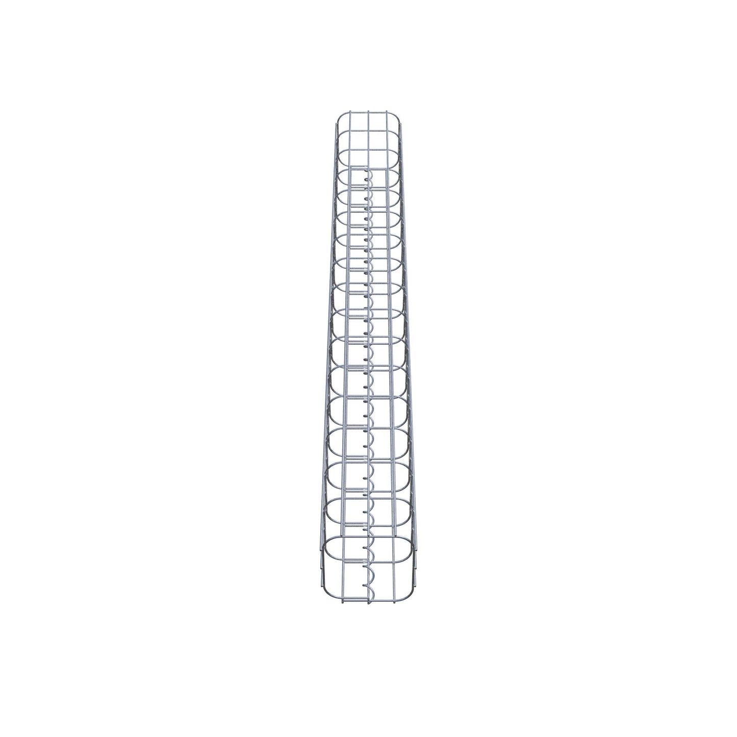 Gabionsøjle firkantet 17 cm x 17 cm, 160 cm højde, MW 5 cm x 10 cm