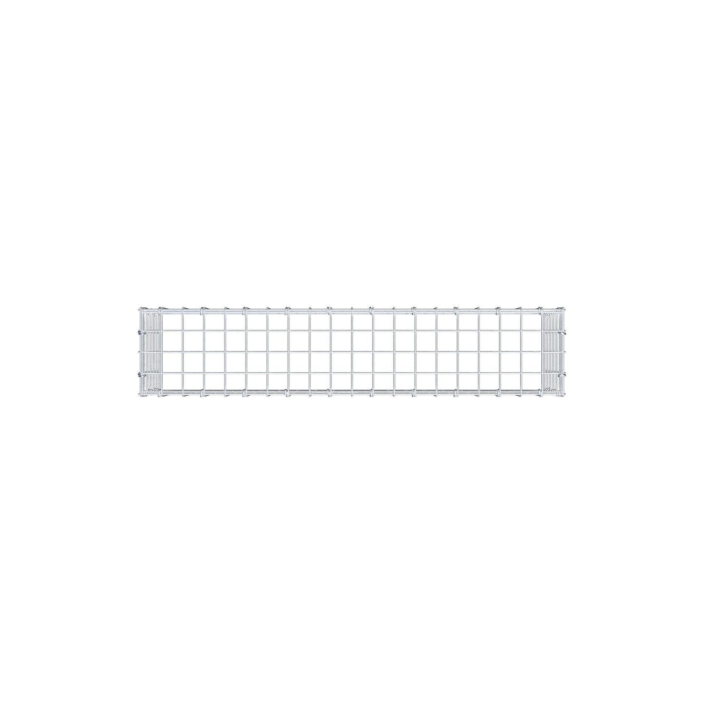 Typ 3 påbyggnadsgabion 100 cm x 30 cm x 20 cm (L x H x D), maskstorlek 5 cm x 5 cm, C-ring