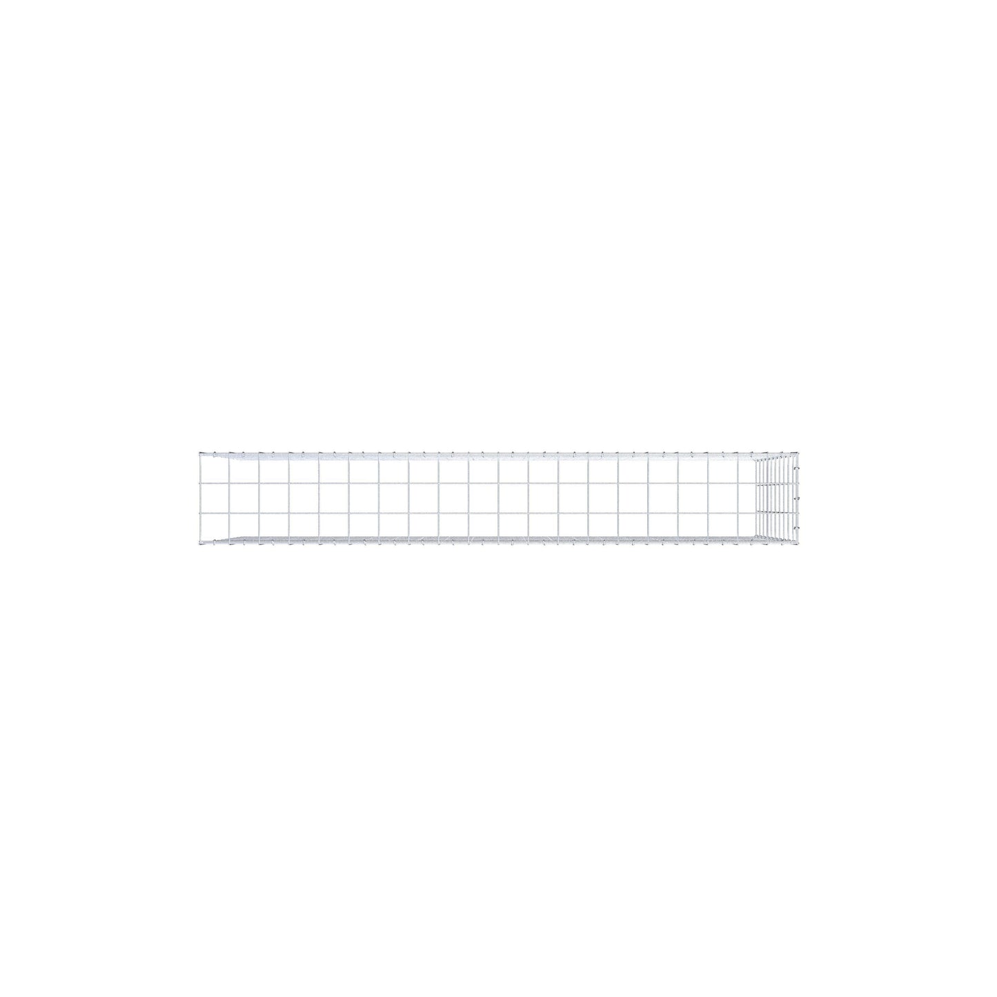 Mounted gabion type 4 200 cm x 100 cm x 30 cm (L x H x D), mesh size 10 cm x 10 cm, C-ring