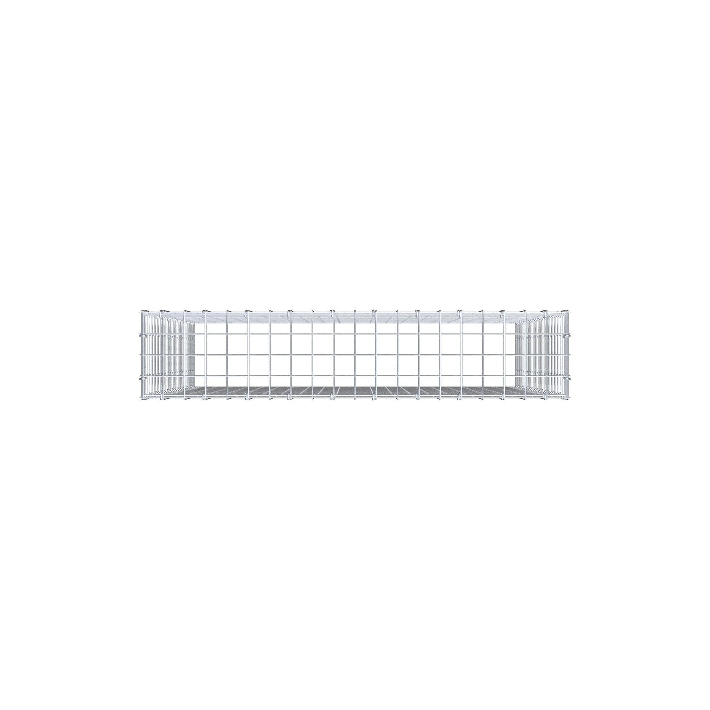Fästbar gabion typ 3 100 cm x 100 cm x 20 cm (L x H x D), maskstorlek 5 cm x 5 cm, C-ring