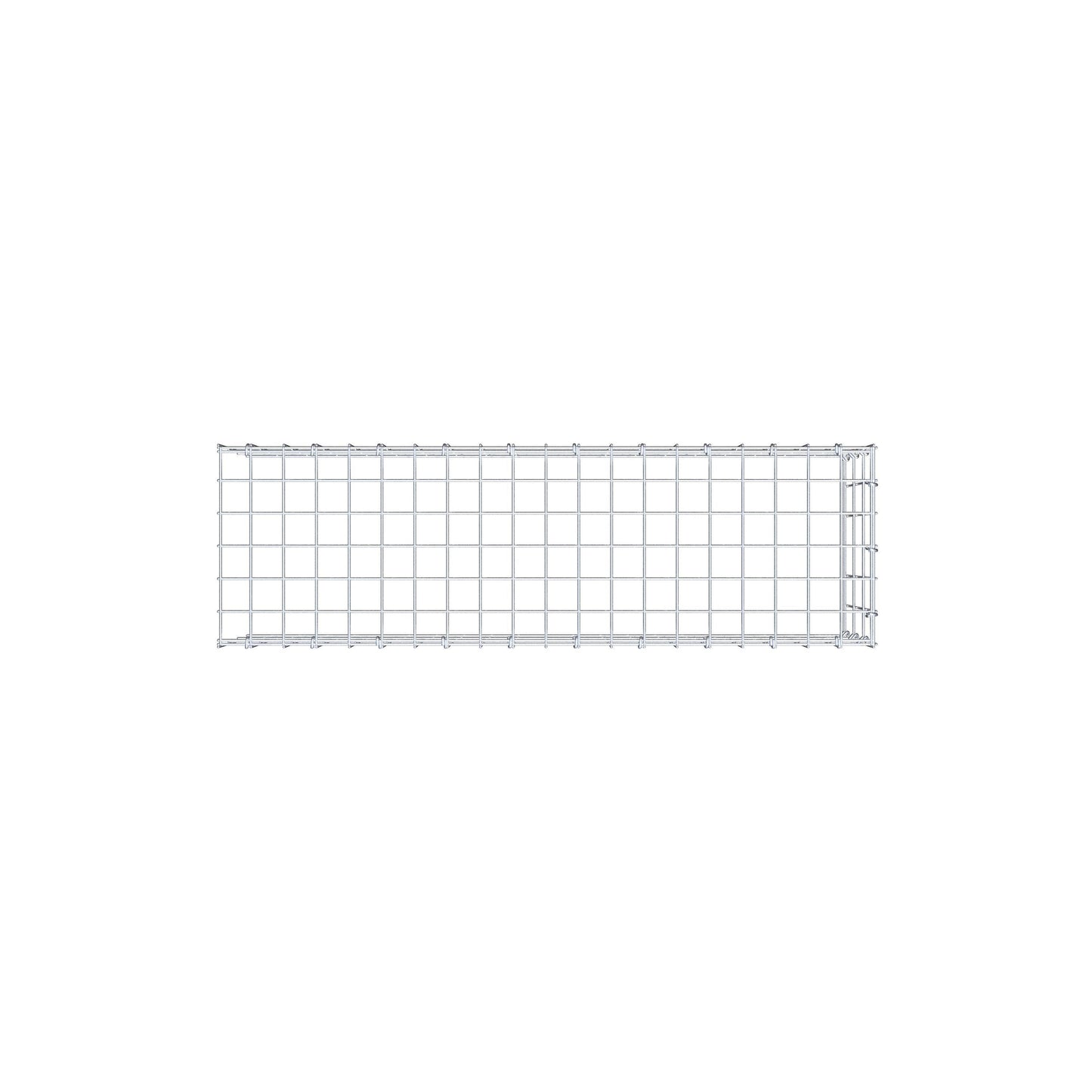 Gabião Tipo 4 100 cm x 30 cm x 30 cm (C x A x P), malhagem 5 cm x 10 cm, anel C