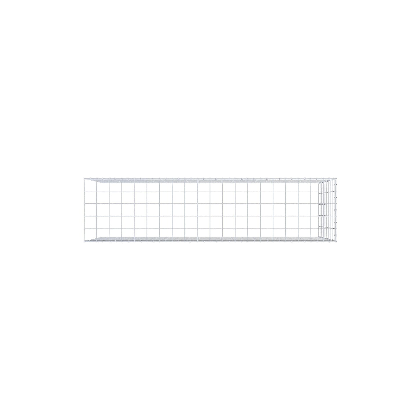 Mounted gabion type 4 200 cm x 100 cm x 50 cm (L x H x D), mesh size 10 cm x 10 cm, C-ring