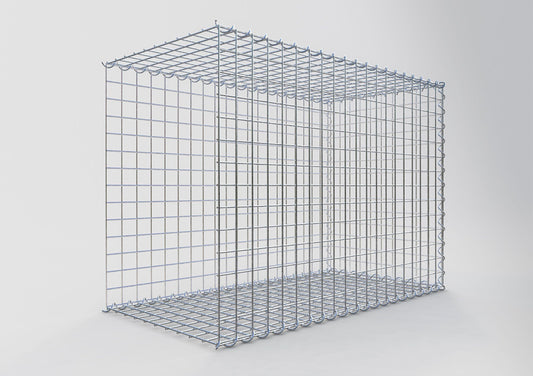 Opvokset gabion type 2 100 cm x 70 cm x 50 cm (L x H x D), maskestørrelse 5 cm x 5 cm, spiral