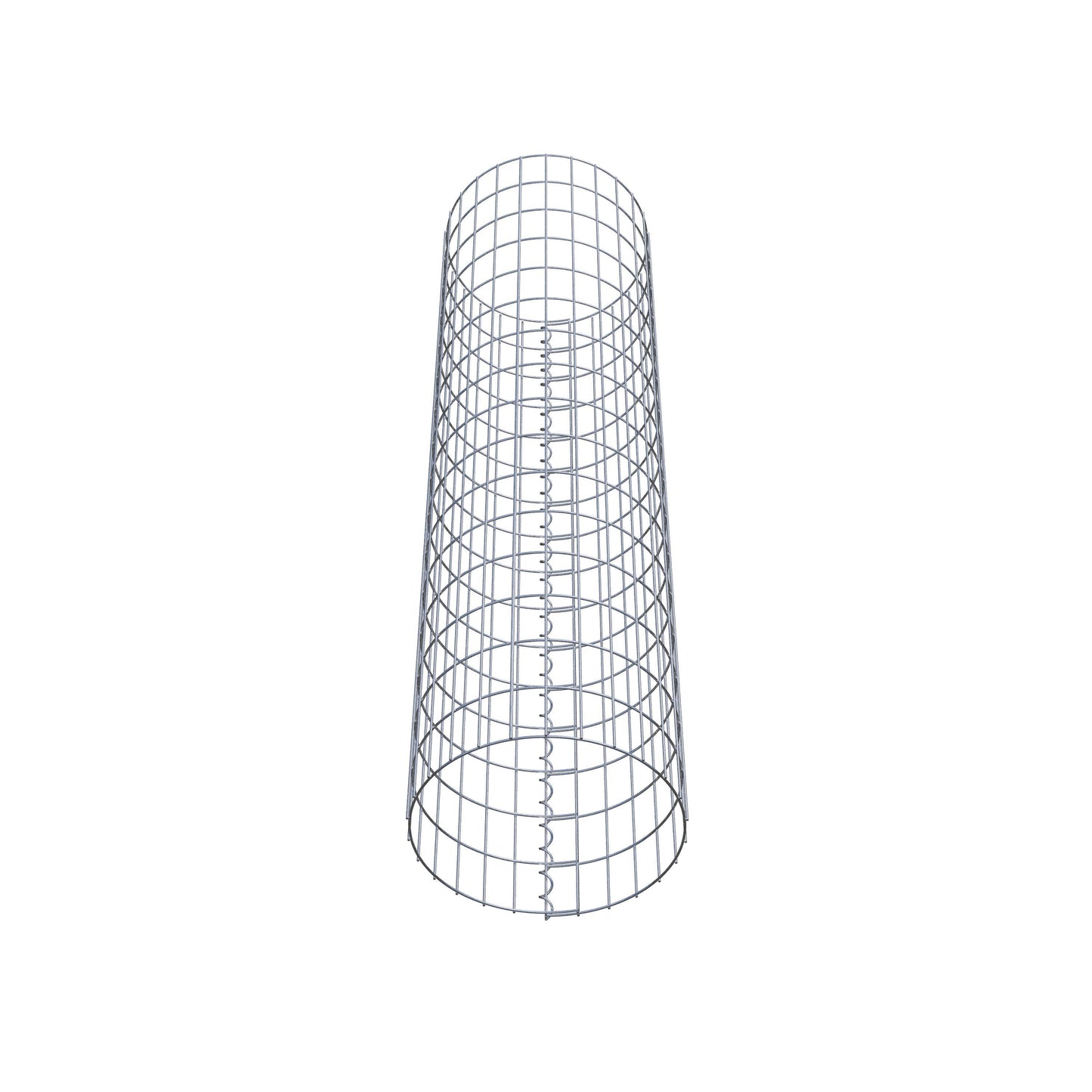 Gabionsøjle ca. 42 cm diameter, 160 cm højde, maskestørrelse 5 cm x 10 cm