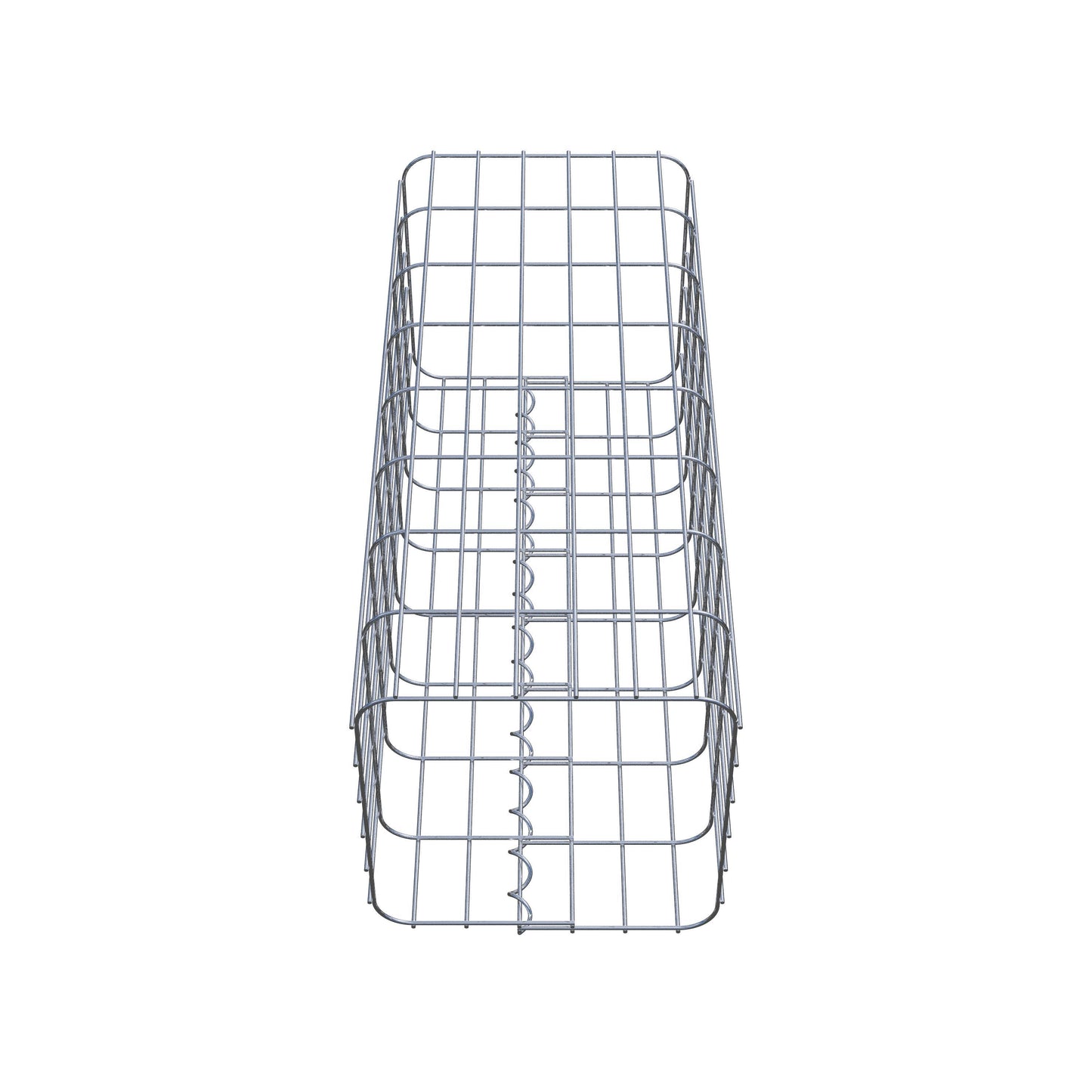 Coluna de gabião quadrada 32 cm x 32 cm, altura 80 cm, PM 5 cm x 10 cm