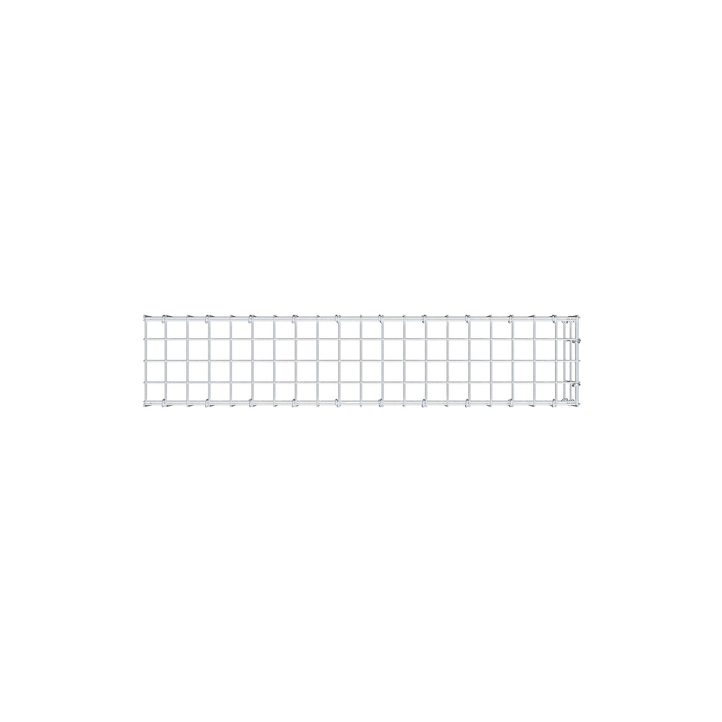 Gavión adicional tipo 4 100 cm x 20 cm x 20 cm (L x A x P), malla 5 cm x 10 cm, anillo en C