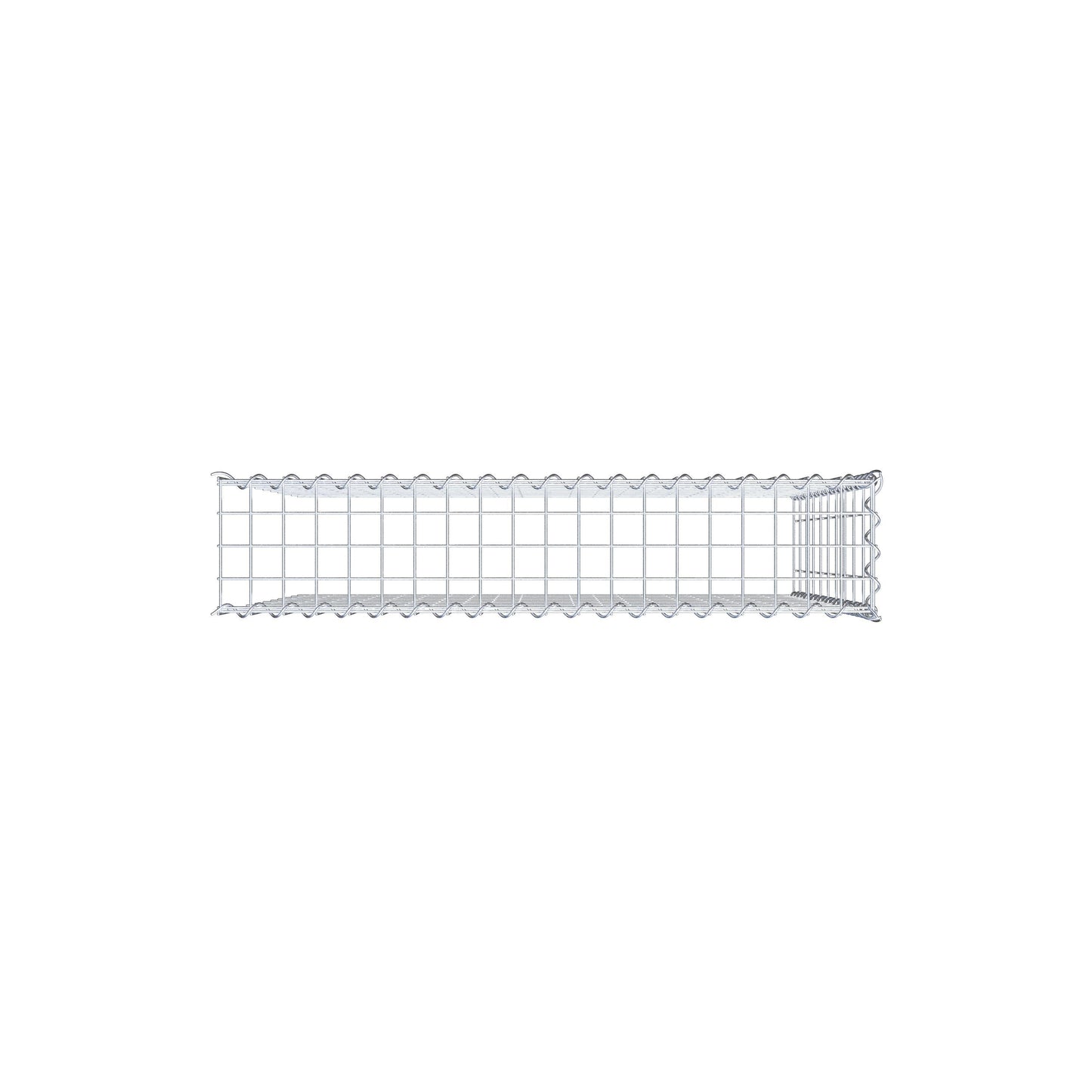 Grown-on gabion type 4 100 cm x 100 cm x 20 cm (L x H x D), mesh size 5 cm x 10 cm, spiral