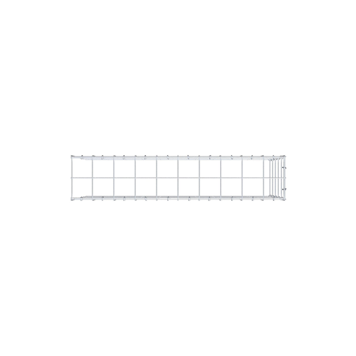Anbaugabione Typ 4 100 cm x 50 cm x 20 cm (L x H x T), Maschenweite 10 cm x 10 cm, C-Ring