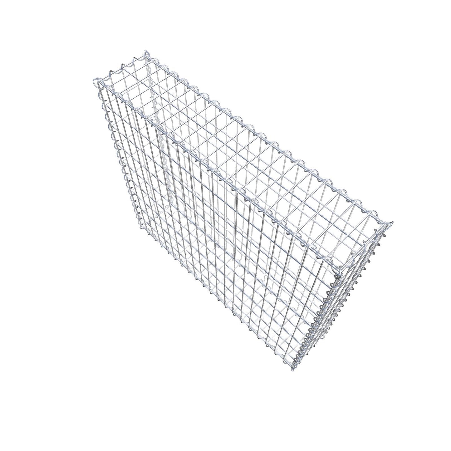 Schanskorf 100 cm x 90 cm x 20 cm (L x H x D), maaswijdte 5 cm x 10 cm, spiraalvormig