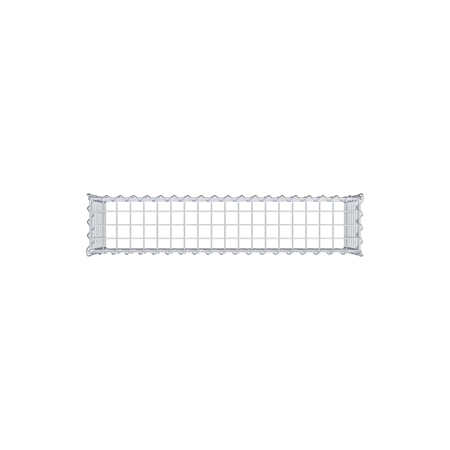 Opvokset gabion type 3 100 cm x 40 cm x 20 cm (L x H x D), maskestørrelse 5 cm x 5 cm, spiral