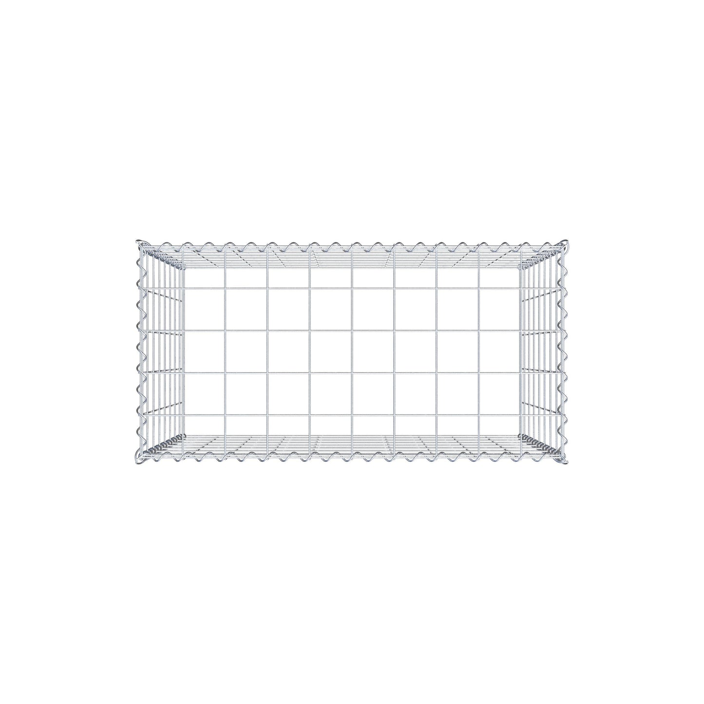 Extra gabion typ 3 100 cm x 80 cm x 50 cm (L x H x D), maskstorlek 10 cm x 10 cm, spiral