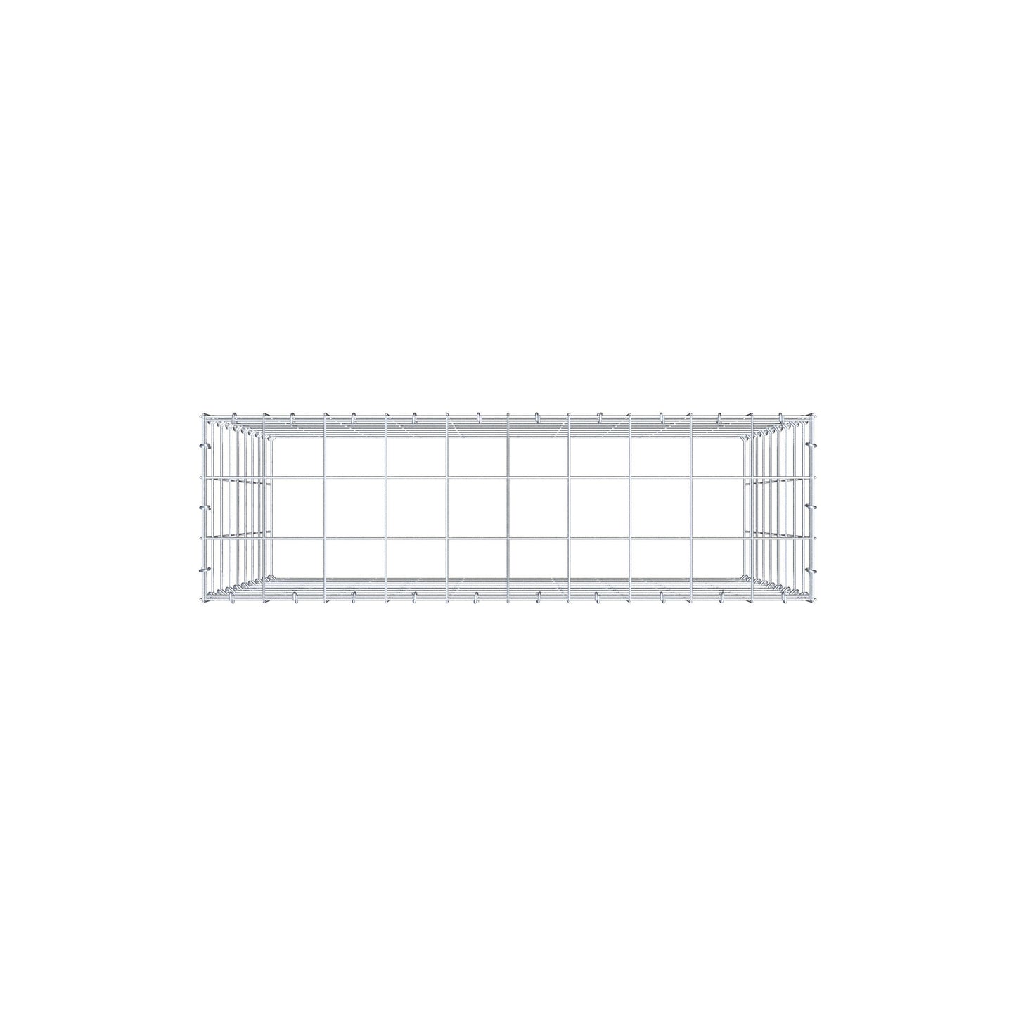 Fourche rapportée type 3 100 cm x 90 cm x 30 cm (L x H x P), mailles 10 cm x 10 cm, anneau C