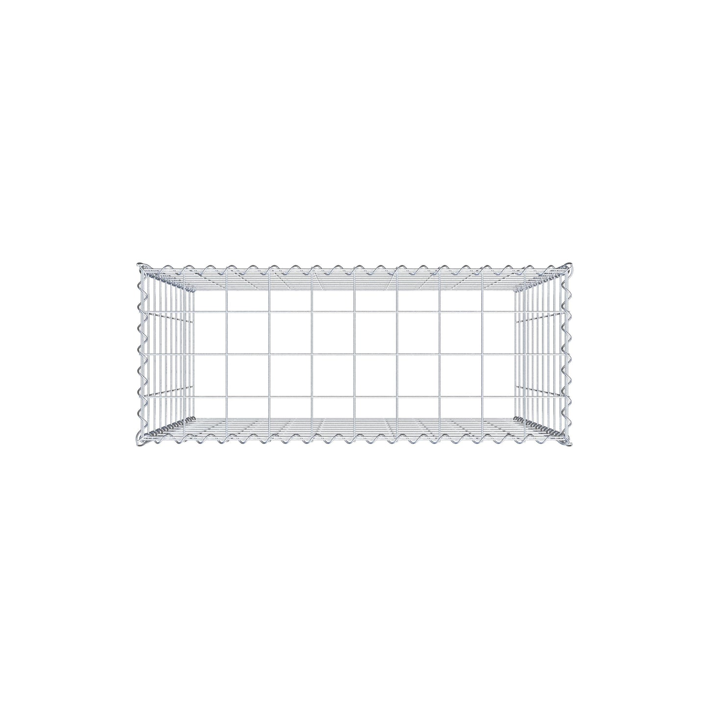 Grown-on gabion type 3 100 cm x 100 cm x 40 cm (L x H x D), mesh size 10 cm x 10 cm, spiral