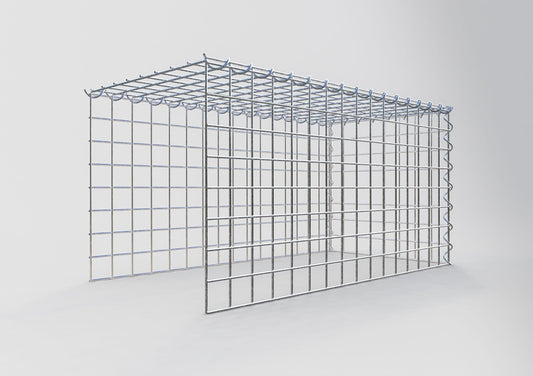 Extra gabion typ 4 80 cm x 40 cm x 40 cm (L x H x D), maskstorlek 5 cm x 5 cm, spiral
