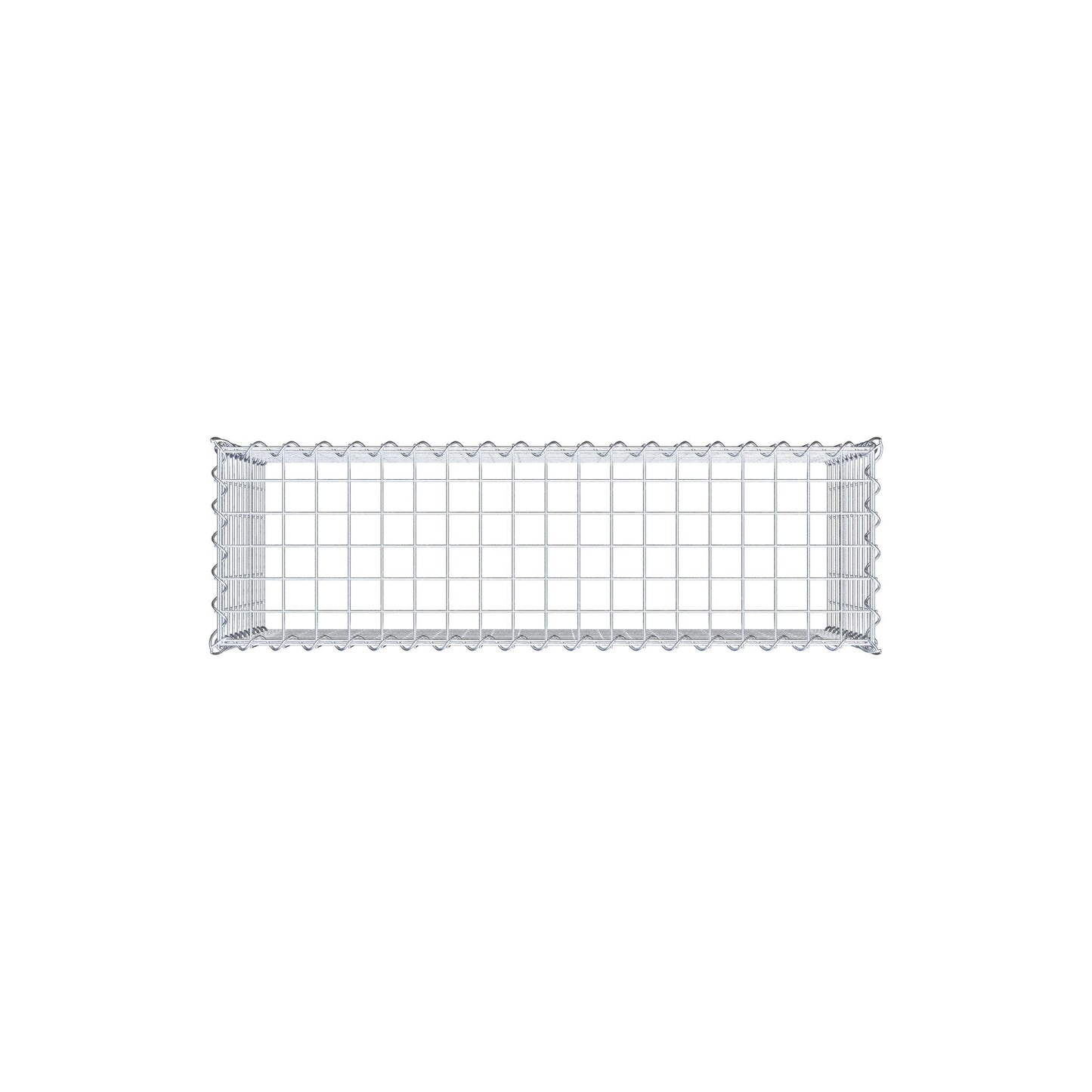 Aangegroeide schanskorf type 3 100 cm x 50 cm x 30 cm (L x H x D), maaswijdte 5 cm x 5 cm, spiraal