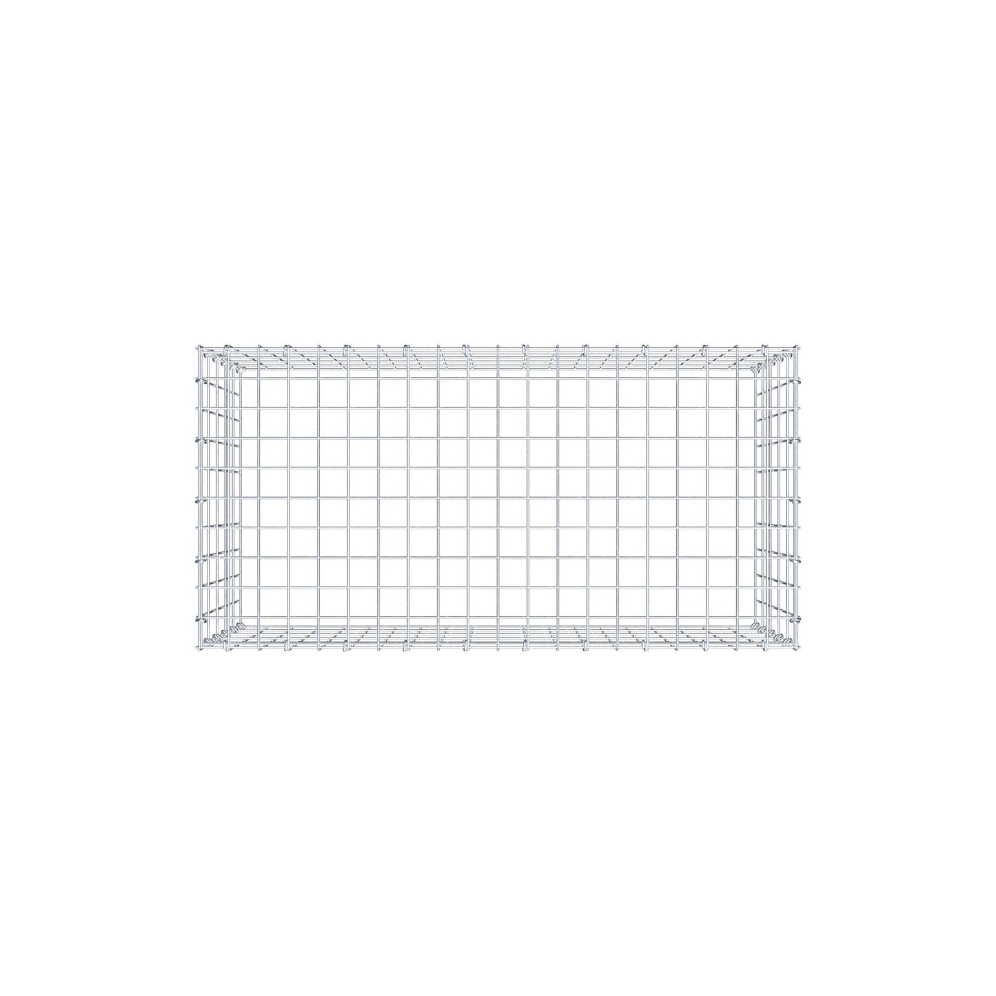 Gavión complementario de tipo 3 100 cm x 50 cm x 50 cm (largo x alto x fondo), malla 5 cm x 10 cm, anillo en C