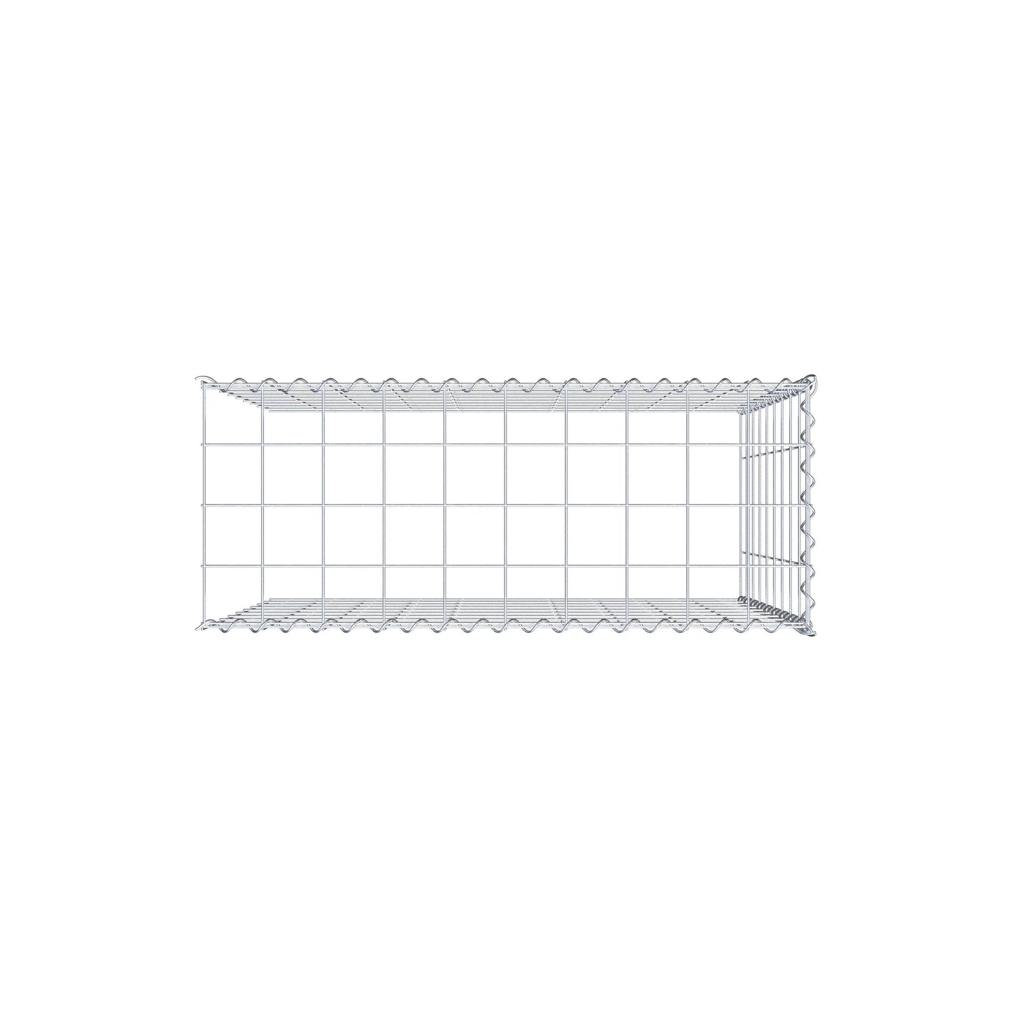 Anbaugabione Typ 4 100 cm x 90 cm x 40 cm (L x H x T), Maschenweite 10 cm x 10 cm, Spirale