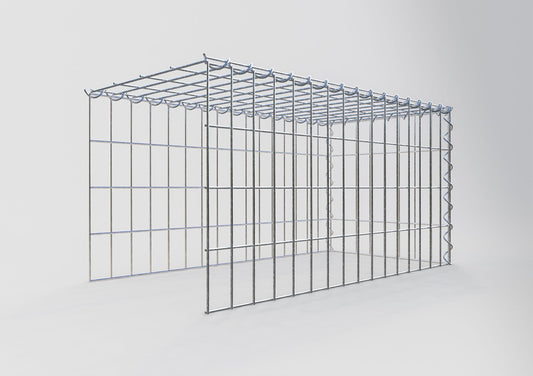 Extra gabion typ 4 80 cm x 40 cm x 40 cm (L x H x D), maskstorlek 5 cm x 10 cm, spiral