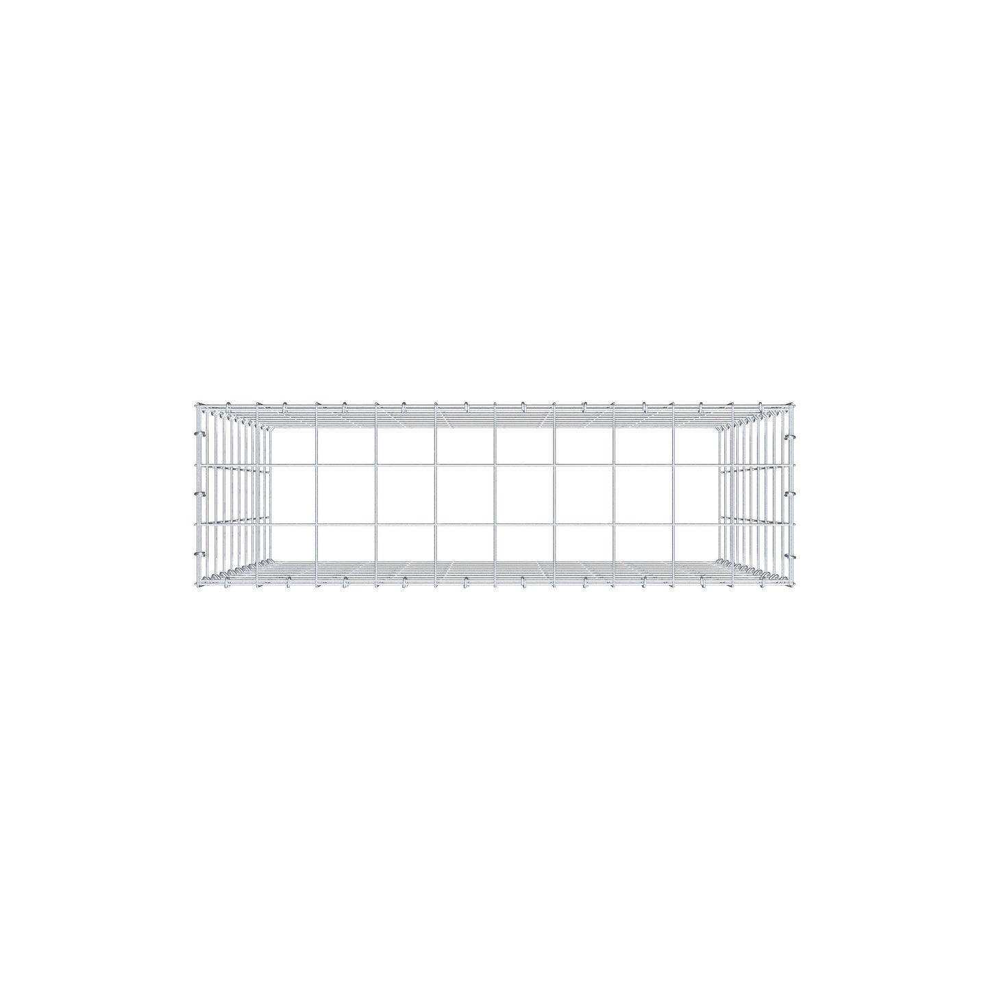 Add-on schanskorf type 3 100 cm x 100 cm x 30 cm (L x H x D), maaswijdte 10 cm x 10 cm, C-ring