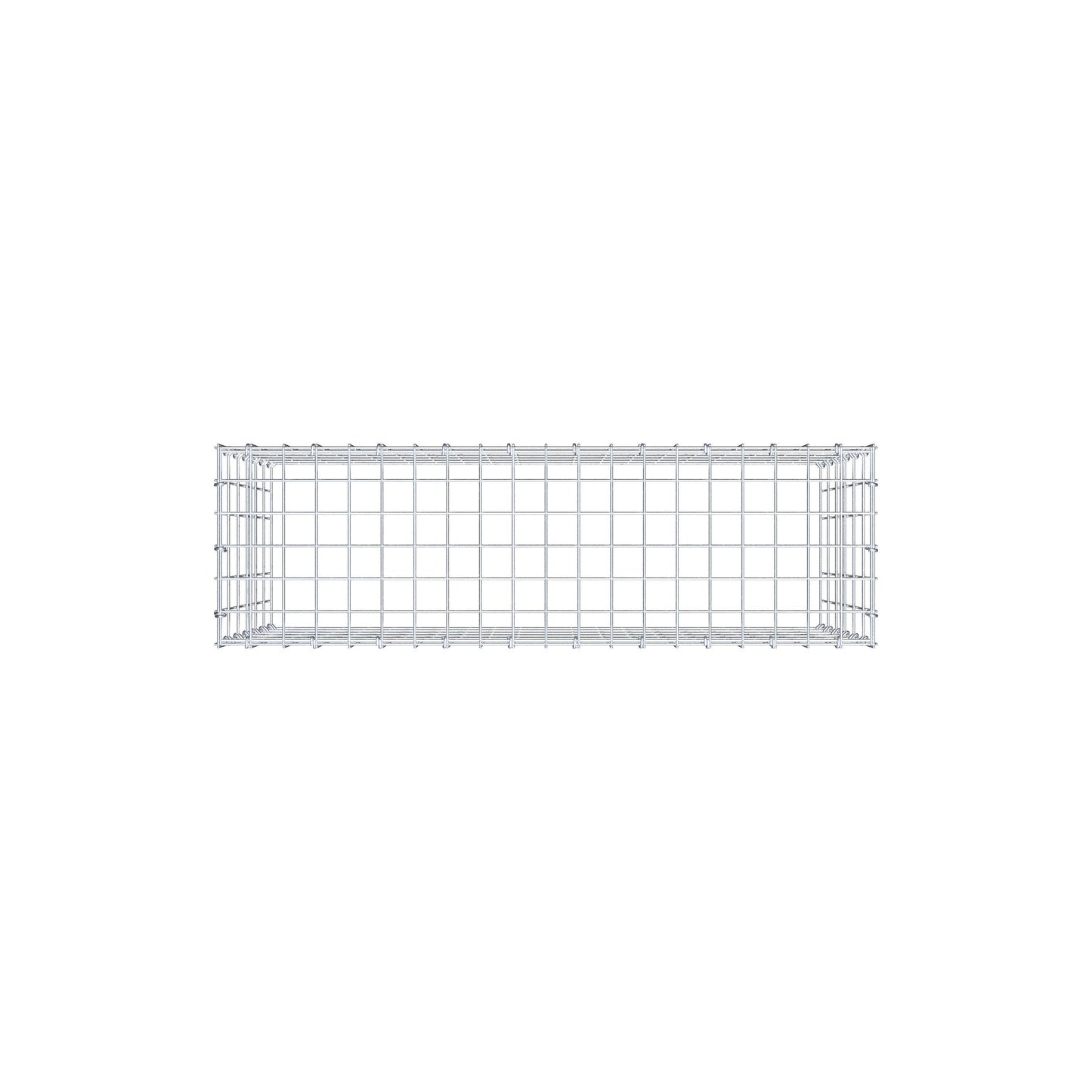 Mounted gabion type 3 100 cm x 60 cm x 30 cm (L x H x D), mesh size 5 cm x 10 cm, C-ring