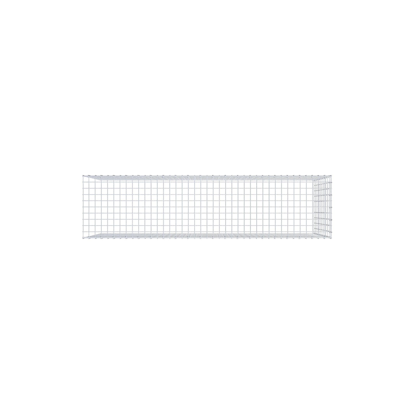 Monteret gabion type 4 200 cm x 100 cm x 50 cm (L x H x D), maskestørrelse 5 cm x 10 cm, C-ring