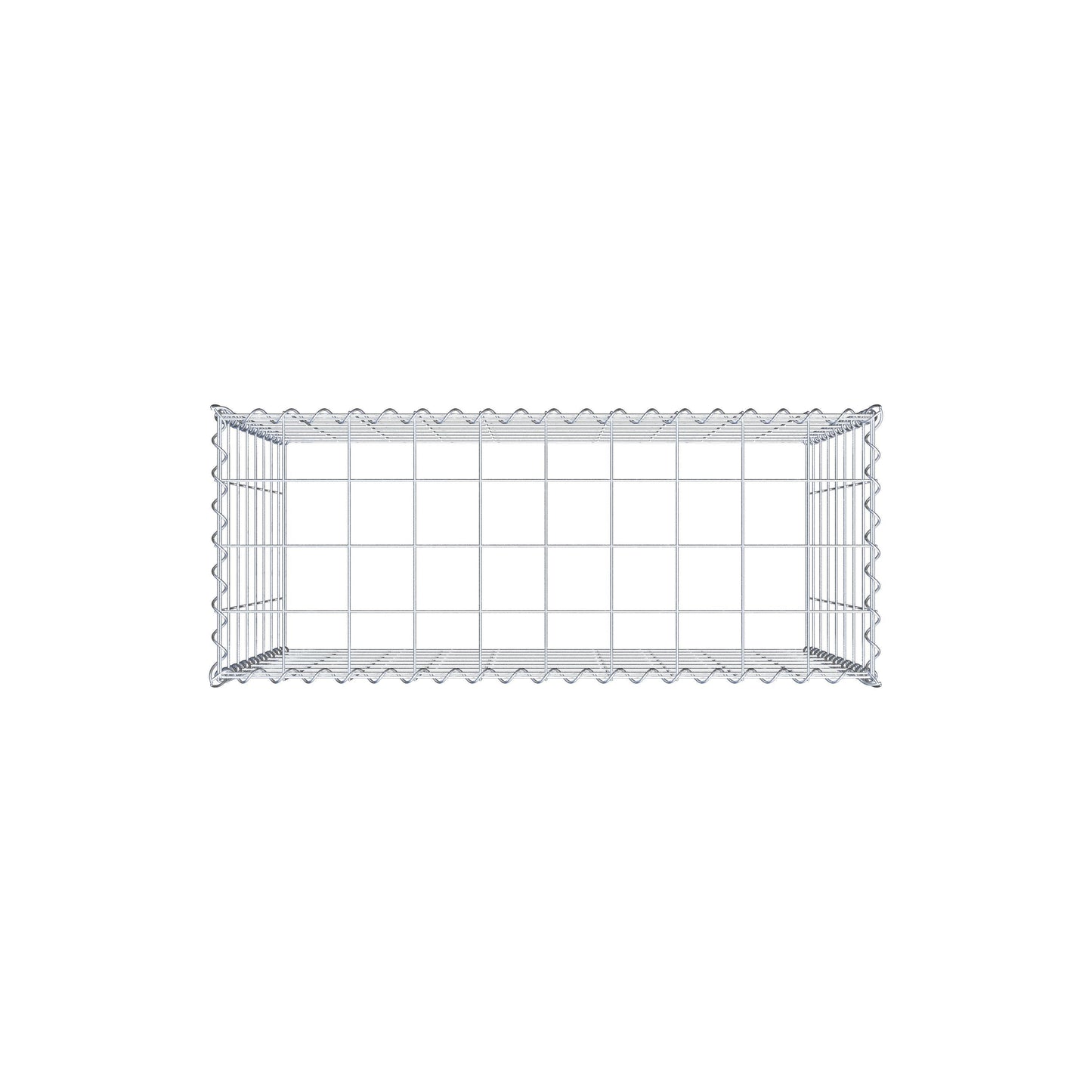 Add-on schanskorf type 3 100 cm x 80 cm x 40 cm (L x H x D), maaswijdte 10 cm x 10 cm, spiraalvormig