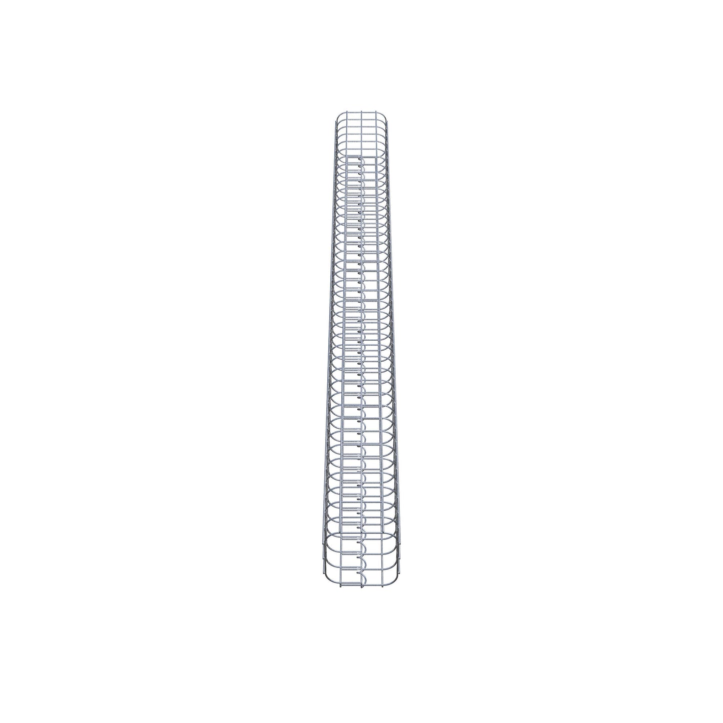 Gabionsøjle firkantet 17 cm x 17 cm, 200 cm højde, MW 5 cm x 5 cm