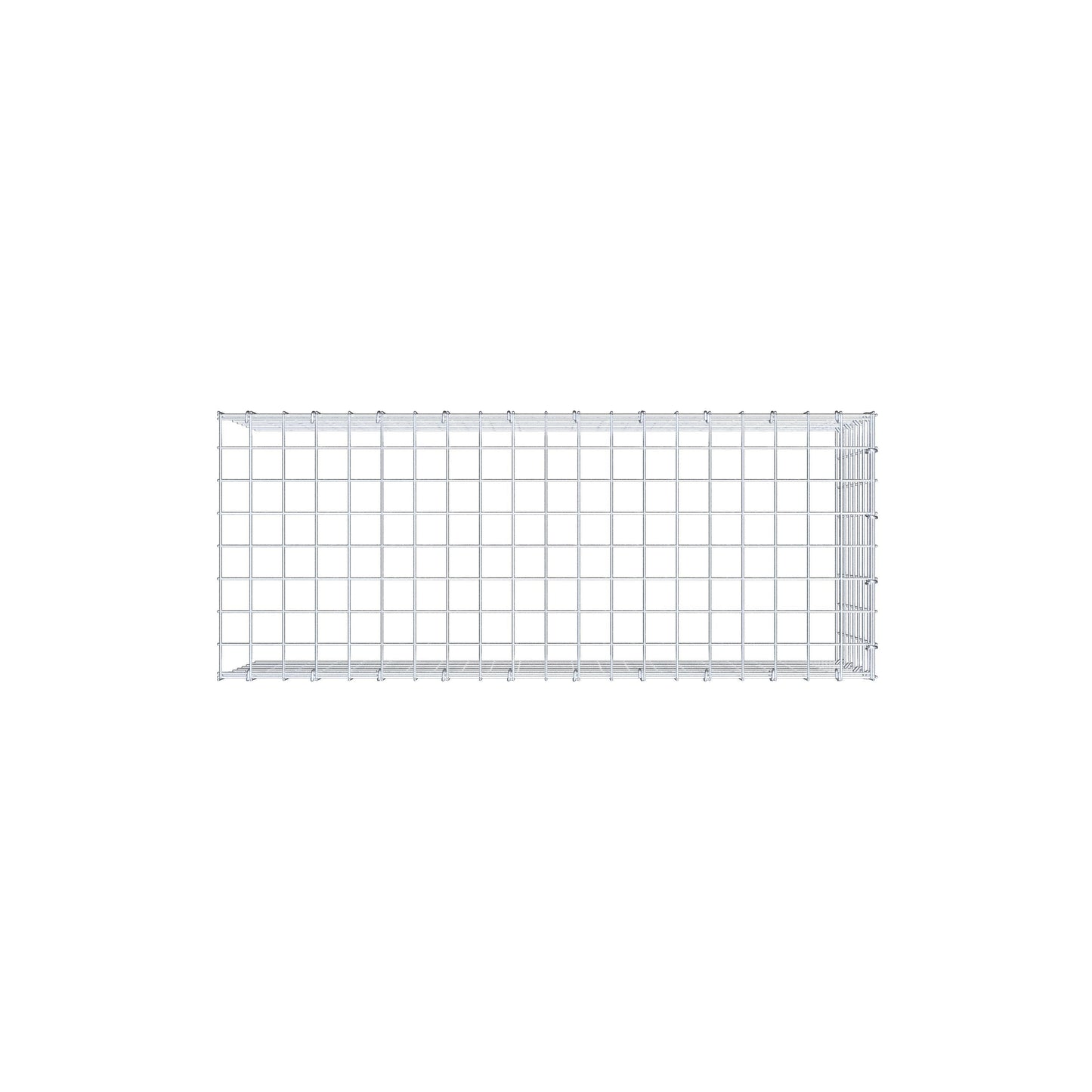 Mounted gabion type 4 100 cm x 40 cm x 40 cm (L x H x D), mesh size 5 cm x 5 cm, C-ring