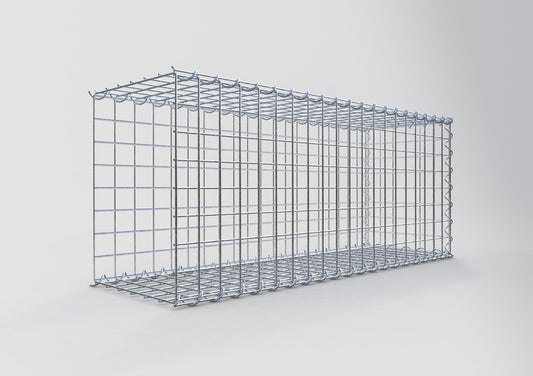 Aangegroeide schanskorf type 2 100 cm x 40 cm x 30 cm (L x H x D), maaswijdte 5 cm x 5 cm, spiraal