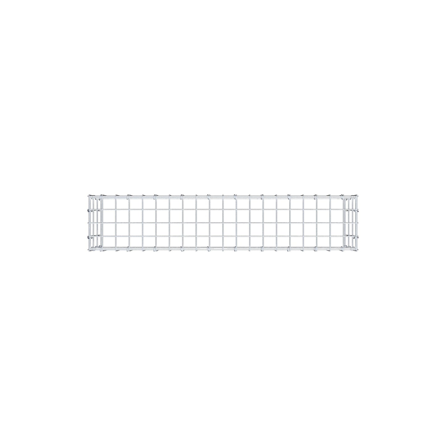 Mounted gabion type 3 100 cm x 30 cm x 20 cm (L x H x D), mesh size 5 cm x 10 cm, C-ring