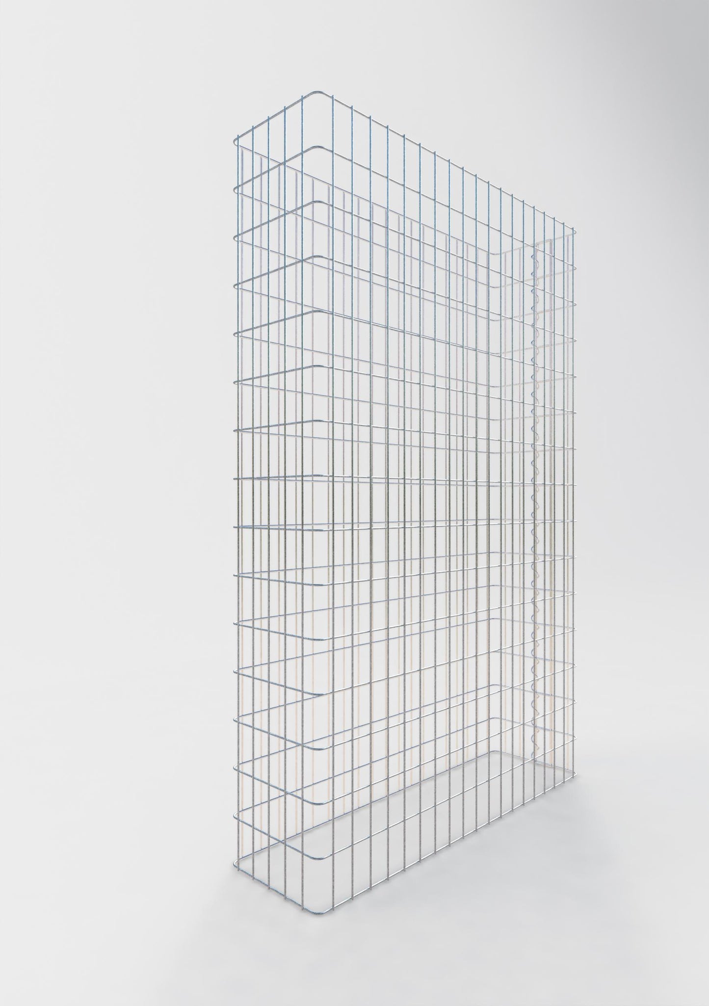 Valla de gaviones longitud 97 cm, altura 200 cm, profundidad 27 cm, malla 5 x 10 cm