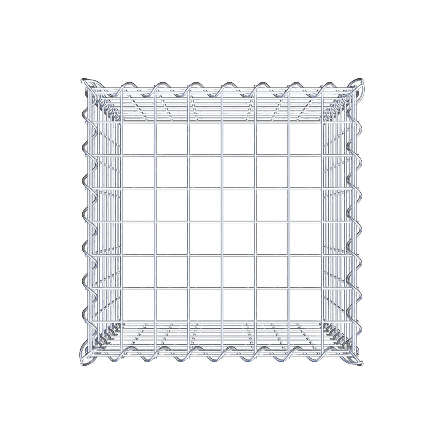 Gabião tipo 3 40 cm x 40 cm x 40 cm (C x A x P), malhagem 5 cm x 5 cm, espiral