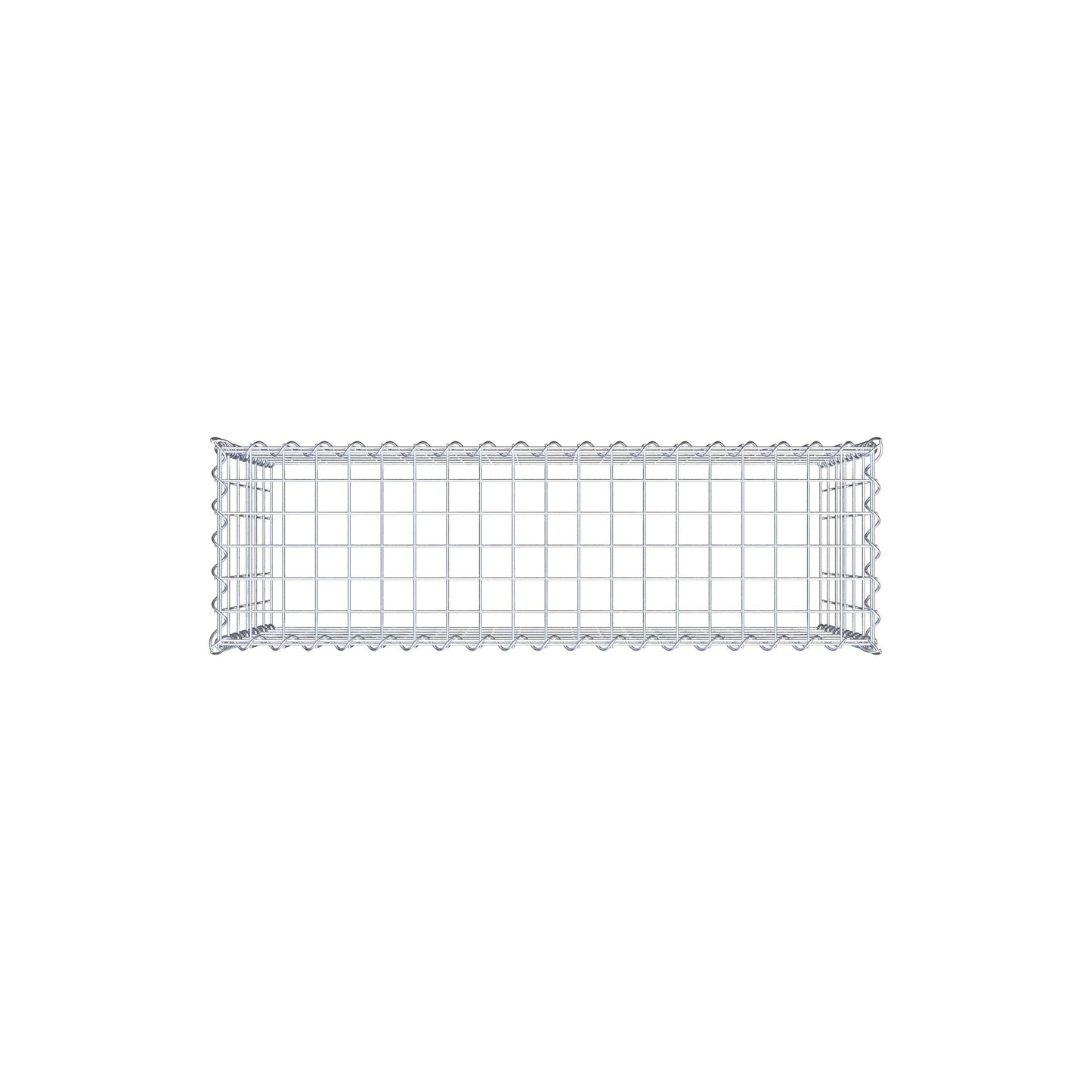 Aangegroeide schanskorf type 3 100 cm x 60 cm x 30 cm (L x H x D), maaswijdte 5 cm x 10 cm, spiraal