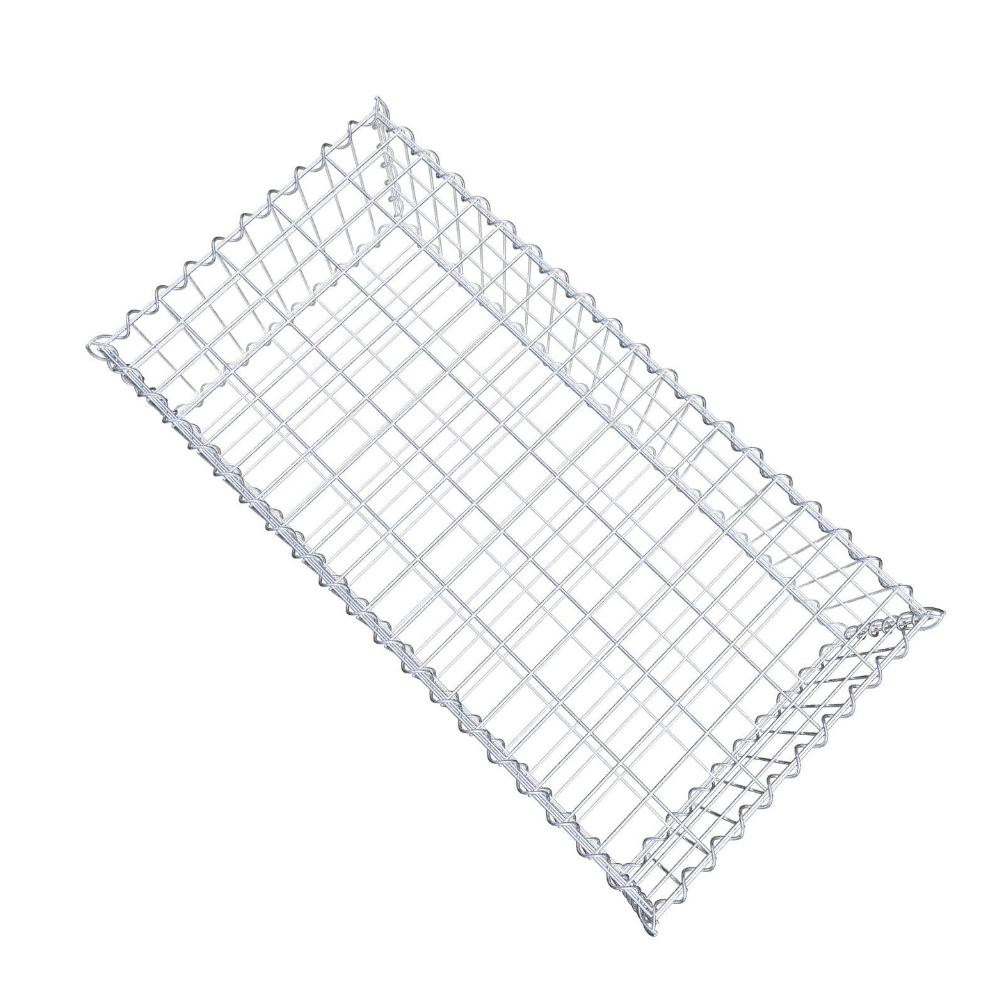 Gabion 100 cm x 30 cm x 50 cm (L x H x D), mesh size 5 cm x 10 cm, spiral