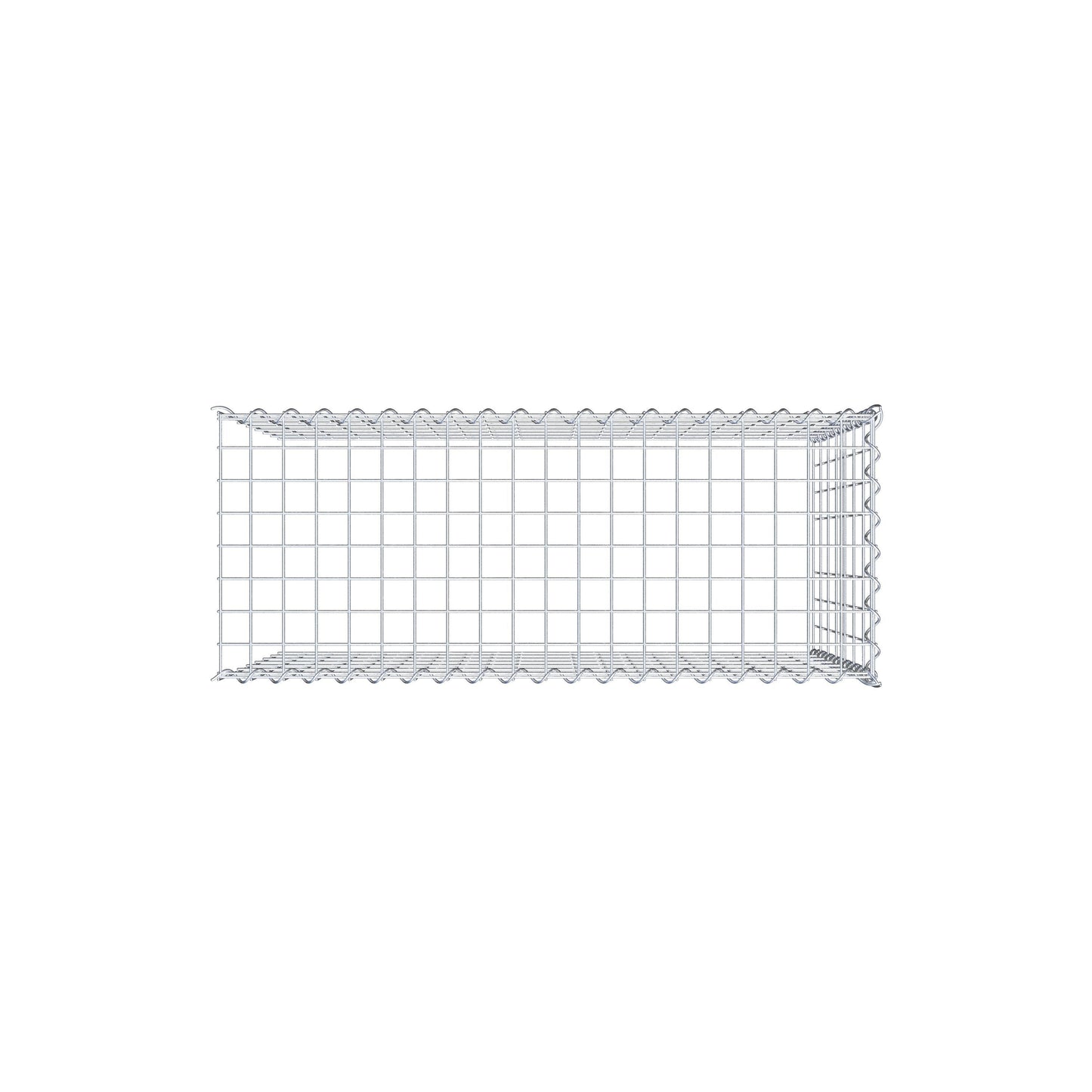 Gabião tipo 4 100 cm x 70 cm x 40 cm (C x A x P), malhagem 5 cm x 10 cm, espiral